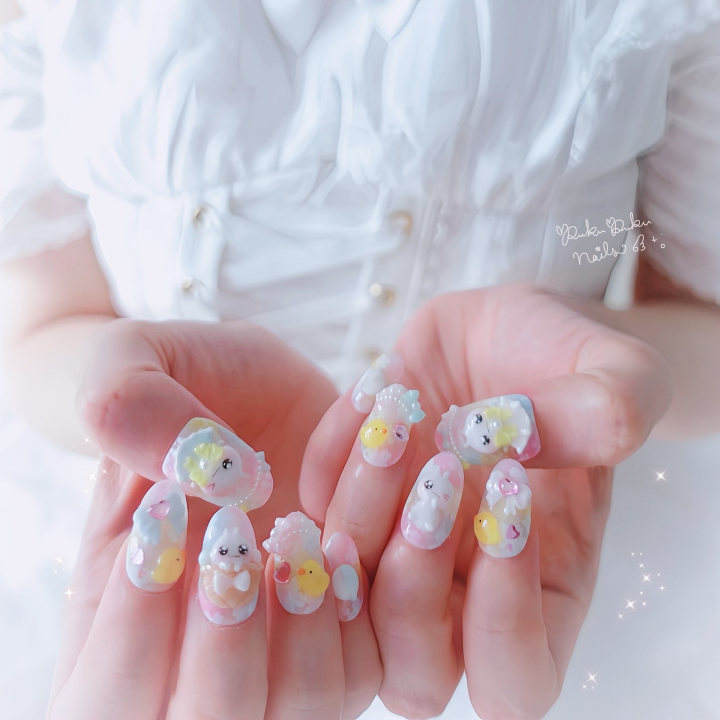 Kawaii Chick Nails🥚໒꒱ ‧₊˚｡Easter Limited🐣