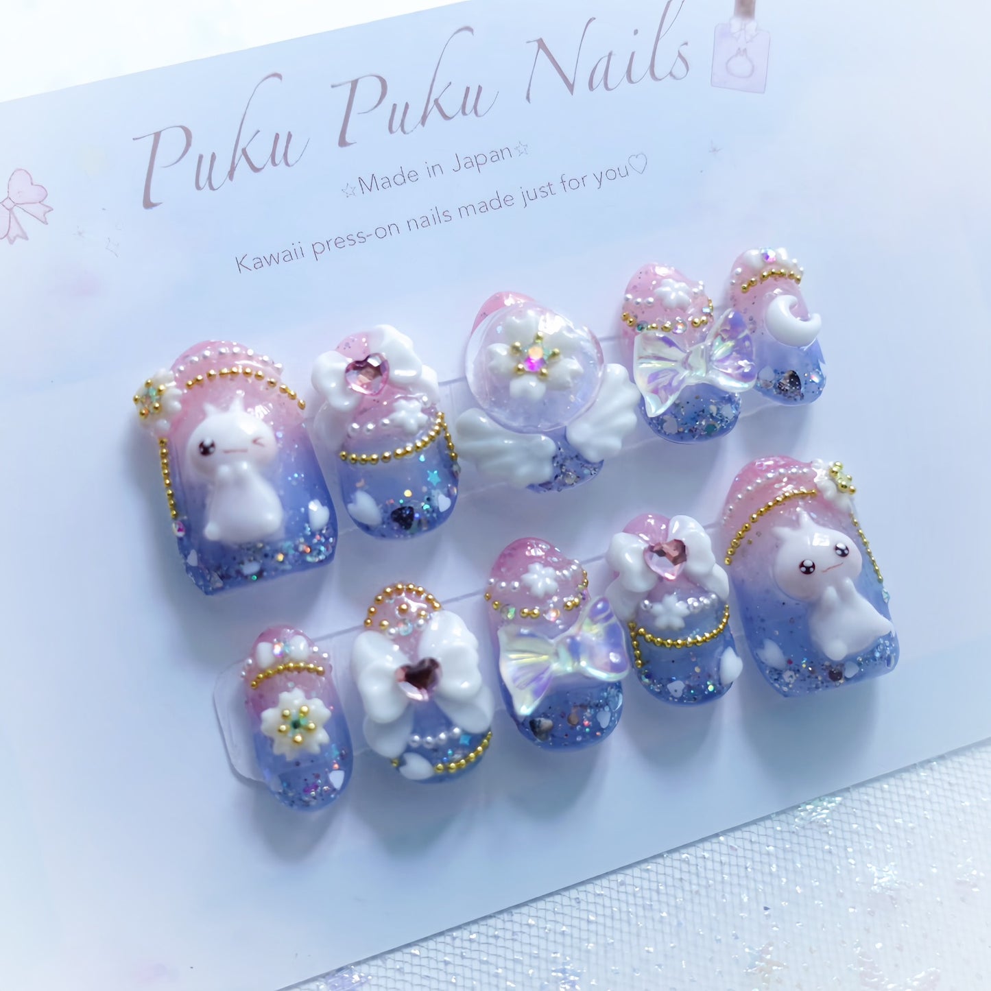 Magical Milky Sky Nails