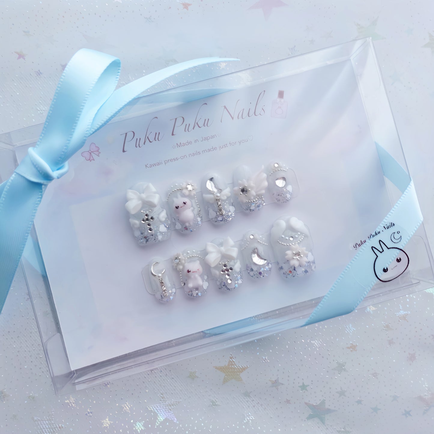 Angel Twinkle Veil Nails