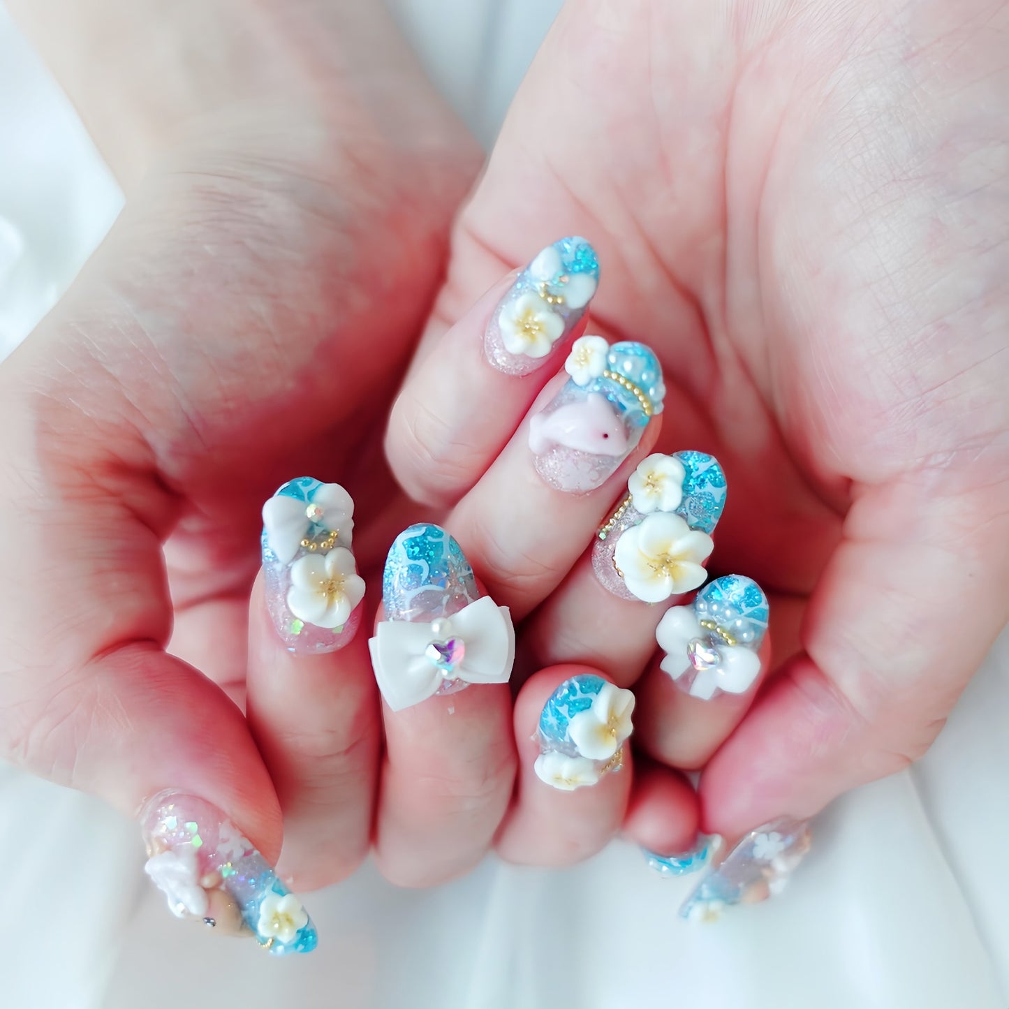 Summer Limited Design ☆ Kawaii Tropical Gyaru Nails