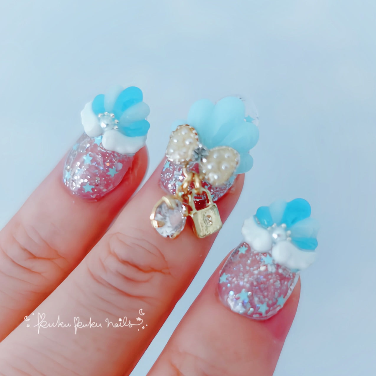 Summer Limited Design ☆ Mermaid Princess Nails