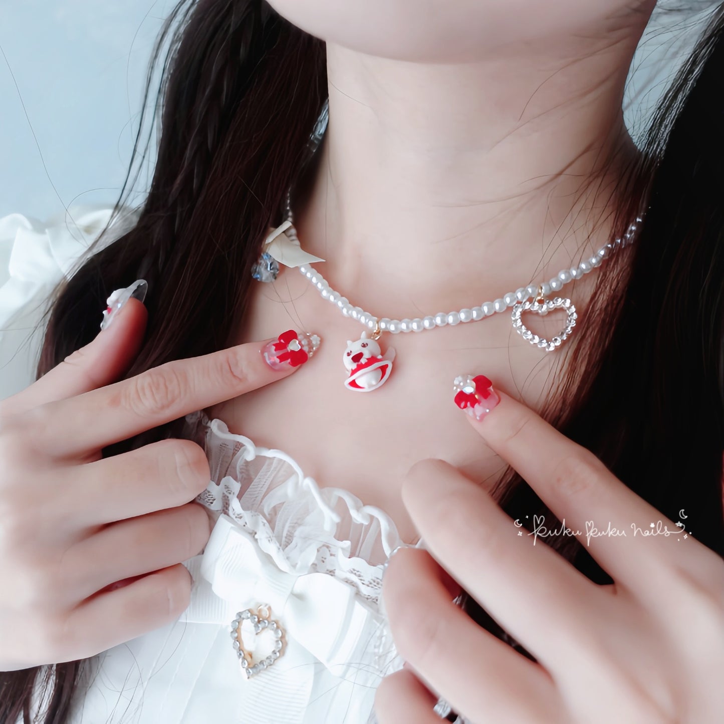☆Christmas Limited Design☆Puku Usa Fairy Necklace
