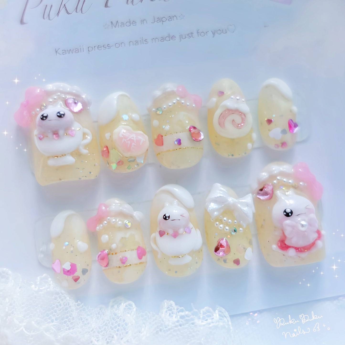 Sakura Shortcake Nails🍰🌸 ໒꒱ ‧₊˚｡