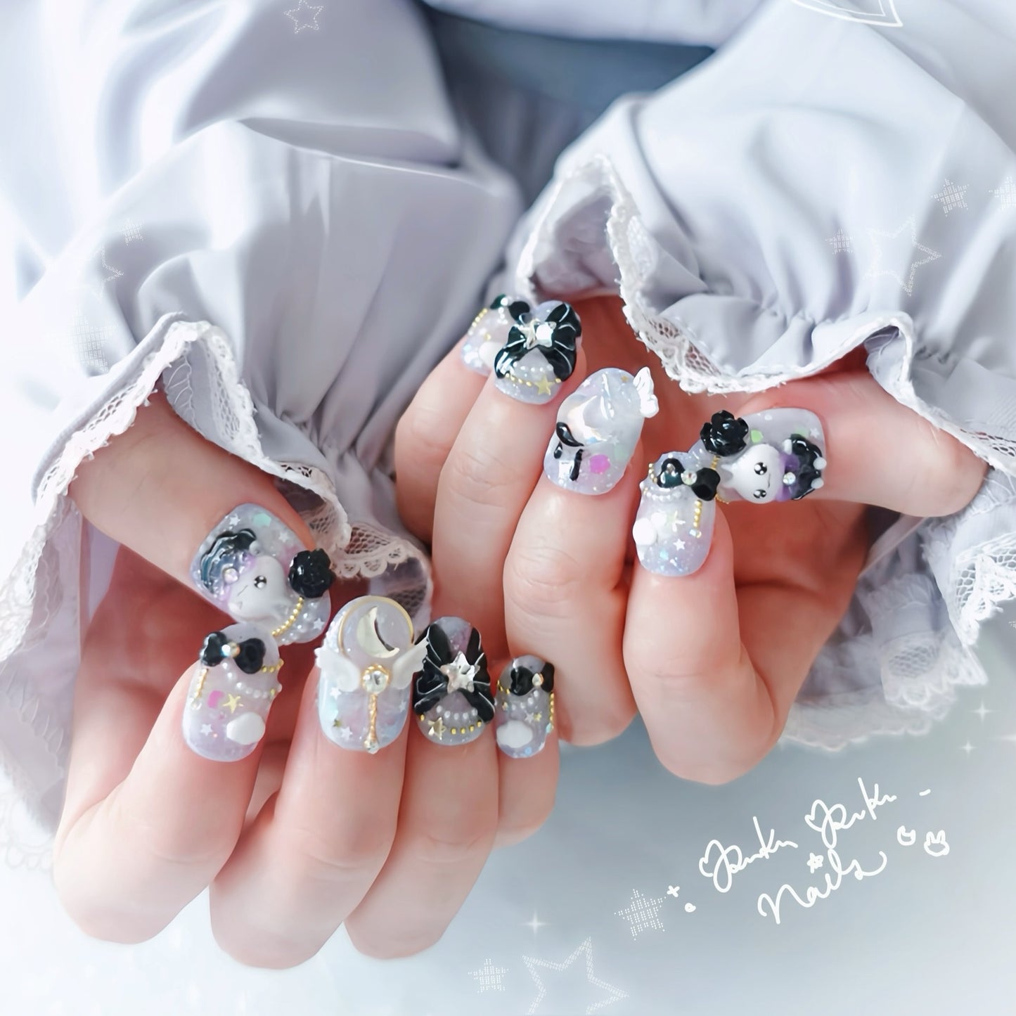 Magical Night Sky Nails