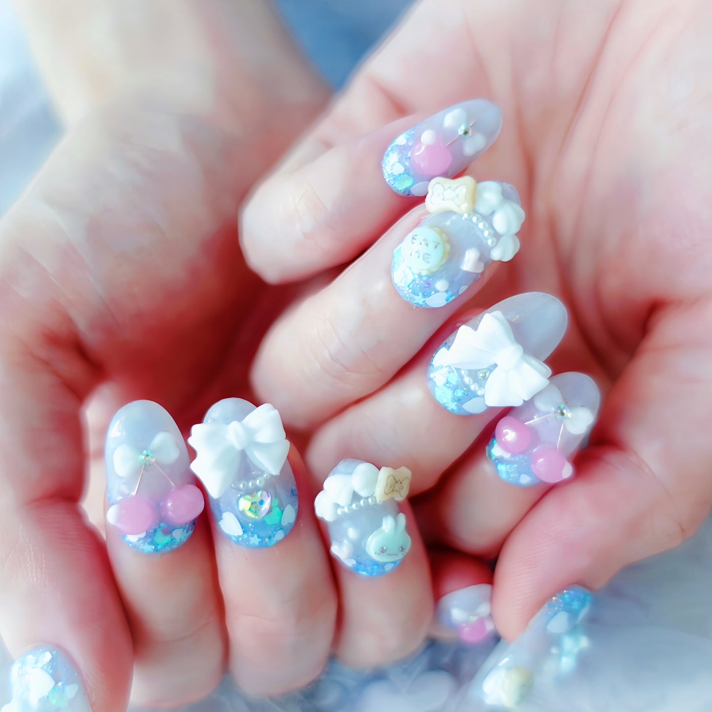 Creamy Soda Float Nails