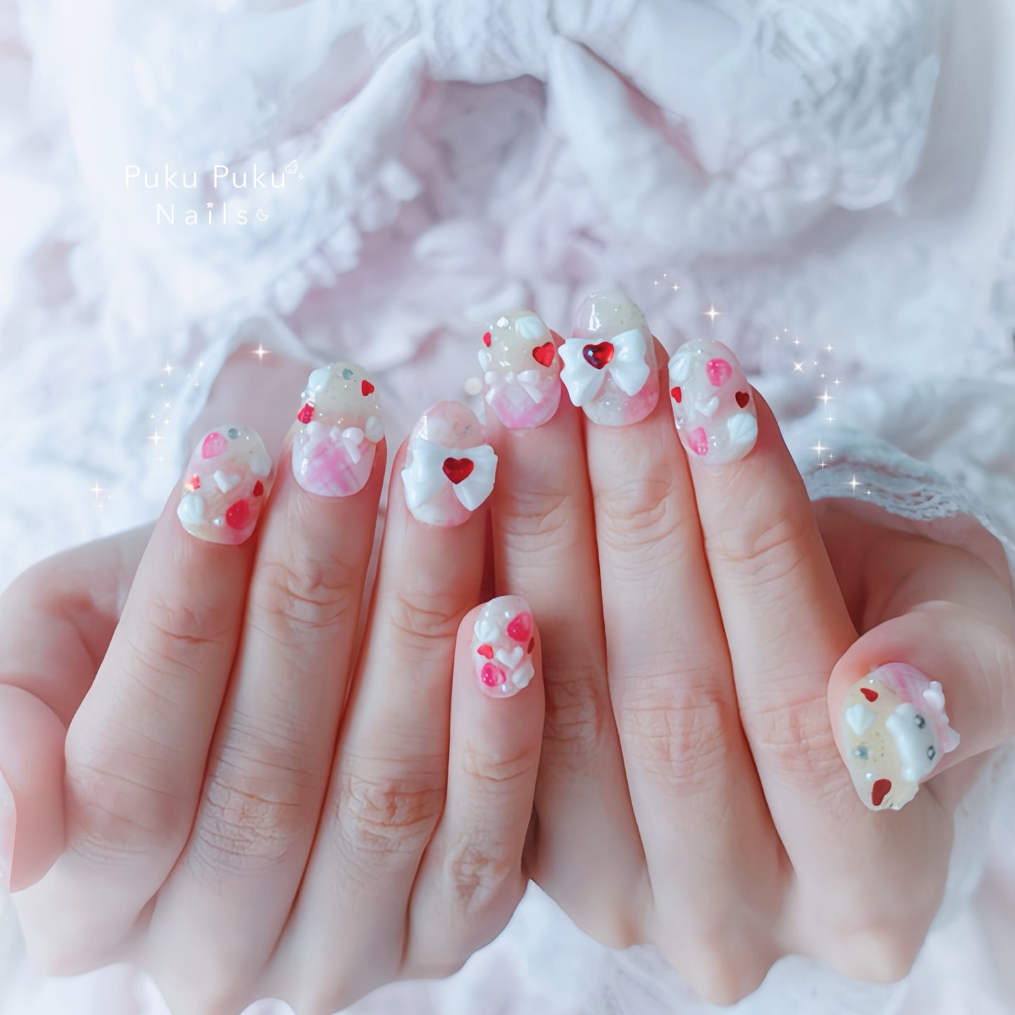 Harajuku Crepe Nails🍓✨