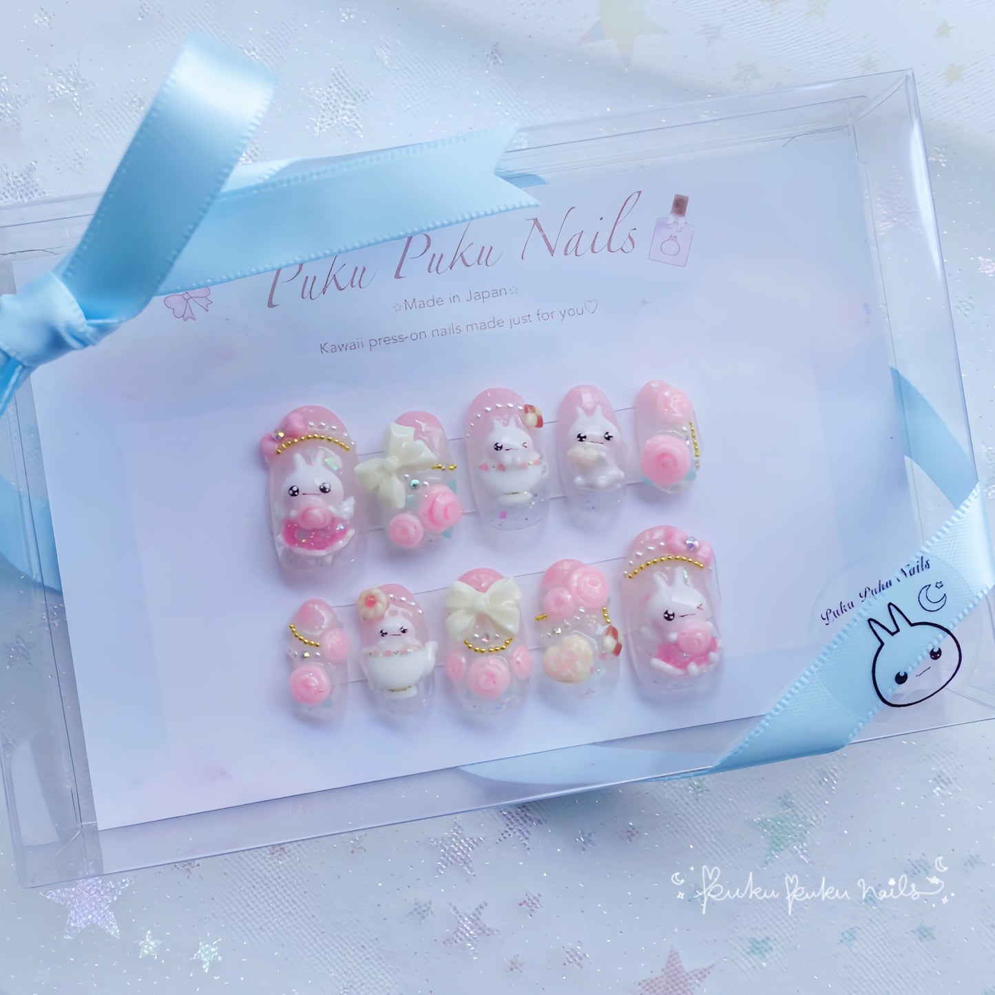 Spring Exclusive Design ⭐︎ Rosy Tea Party Nails