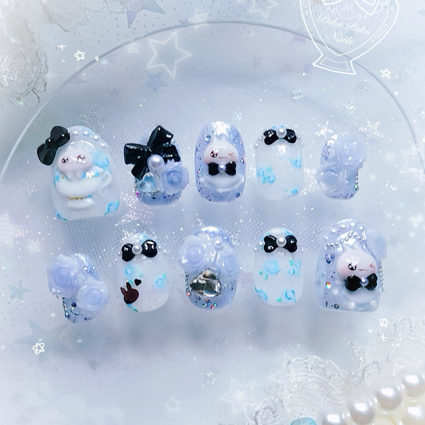 Wonder Rosy Tea Party Nails