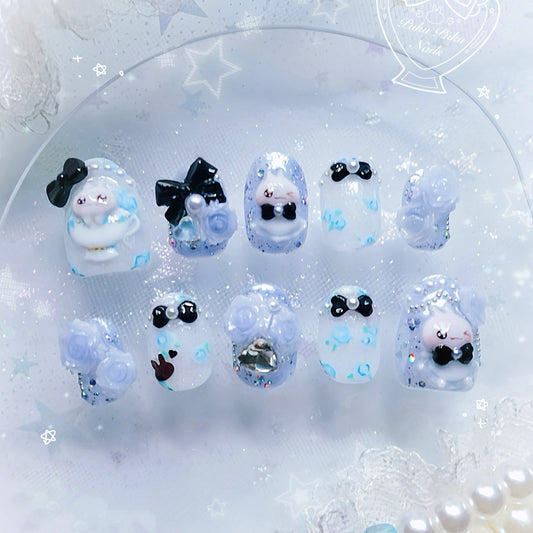 Wonder Rosy Tea Party Nails