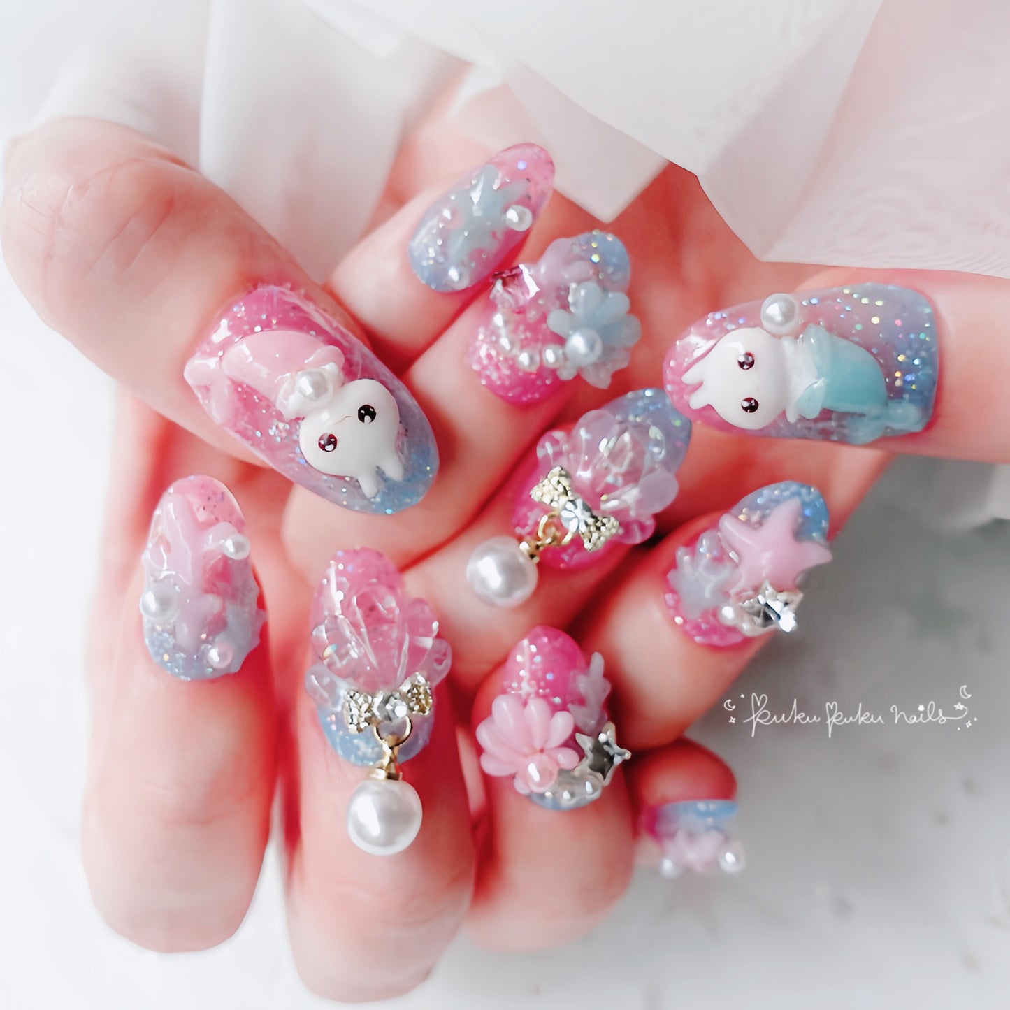 ⭐︎Summer Limited Design⭐︎ Magical Mermaid  Nails