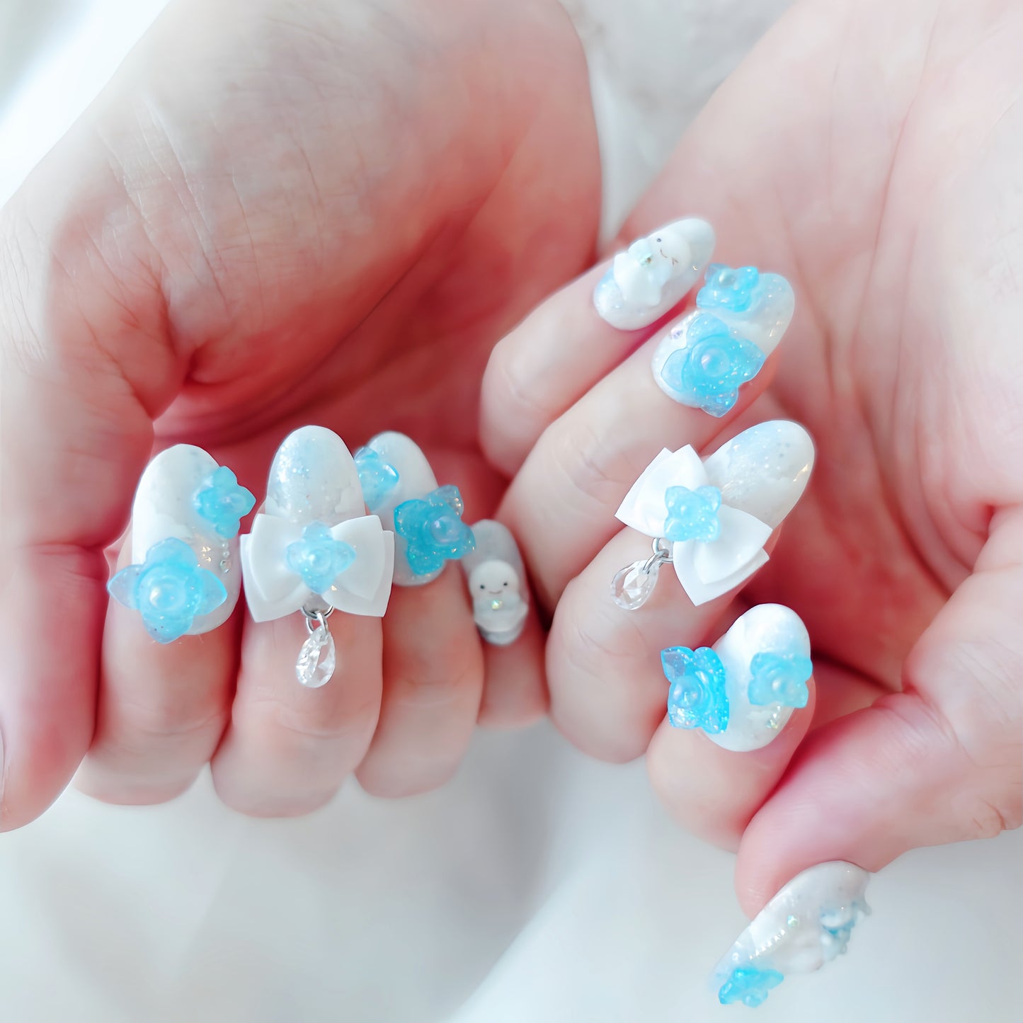 June Limited Design ☆ Hime Hydrangea Nails