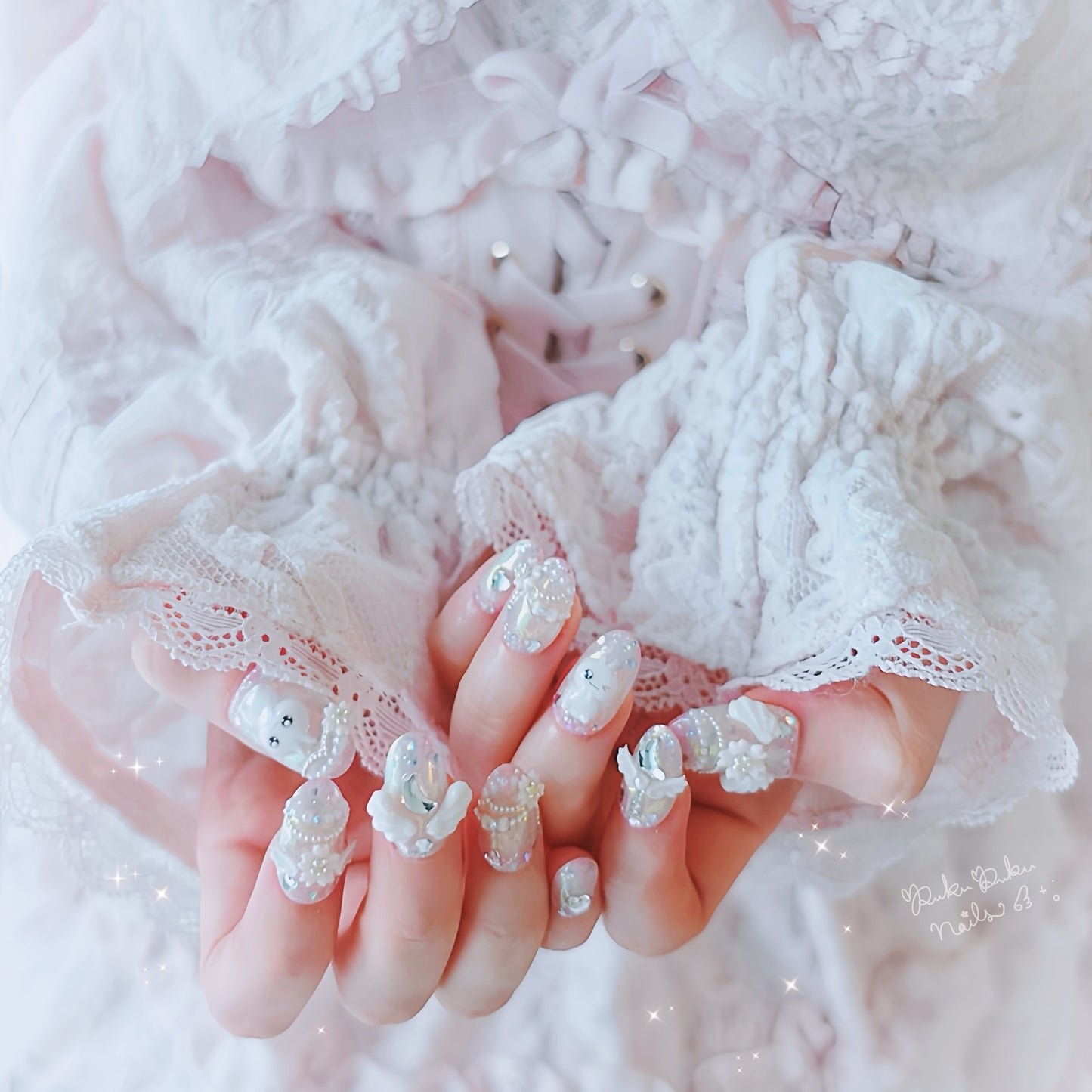 Sakura Angel Nails🌸🪽 ‧₊˚｡