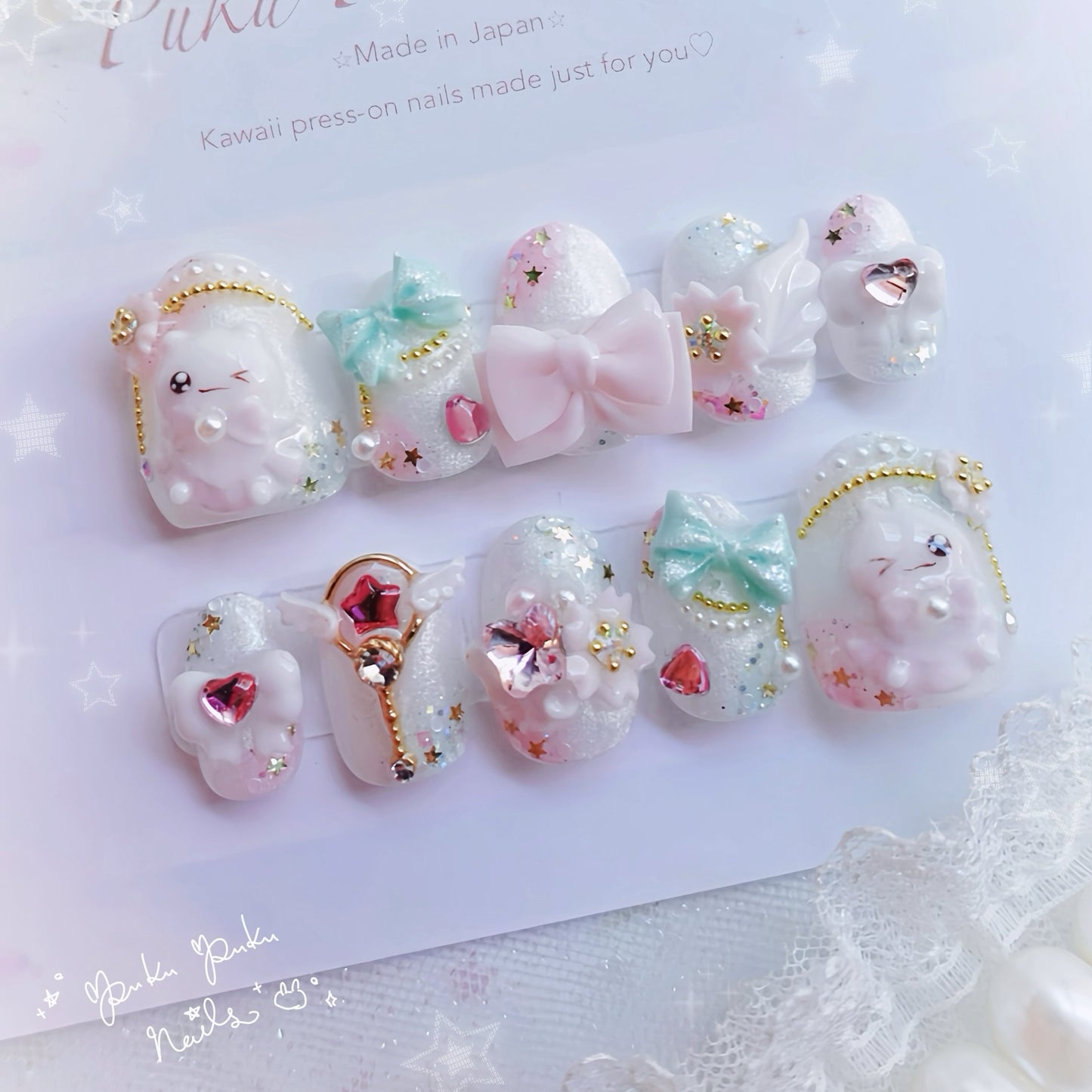 Sakura Magical Girl Nails