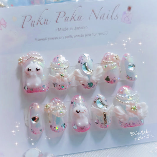 Sakura Angel Nails🌸🪽 ‧₊˚｡