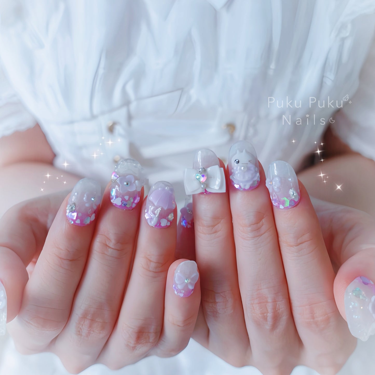 Rainy Day Princess Nails☔️ ໒꒱ ‧₊˚｡