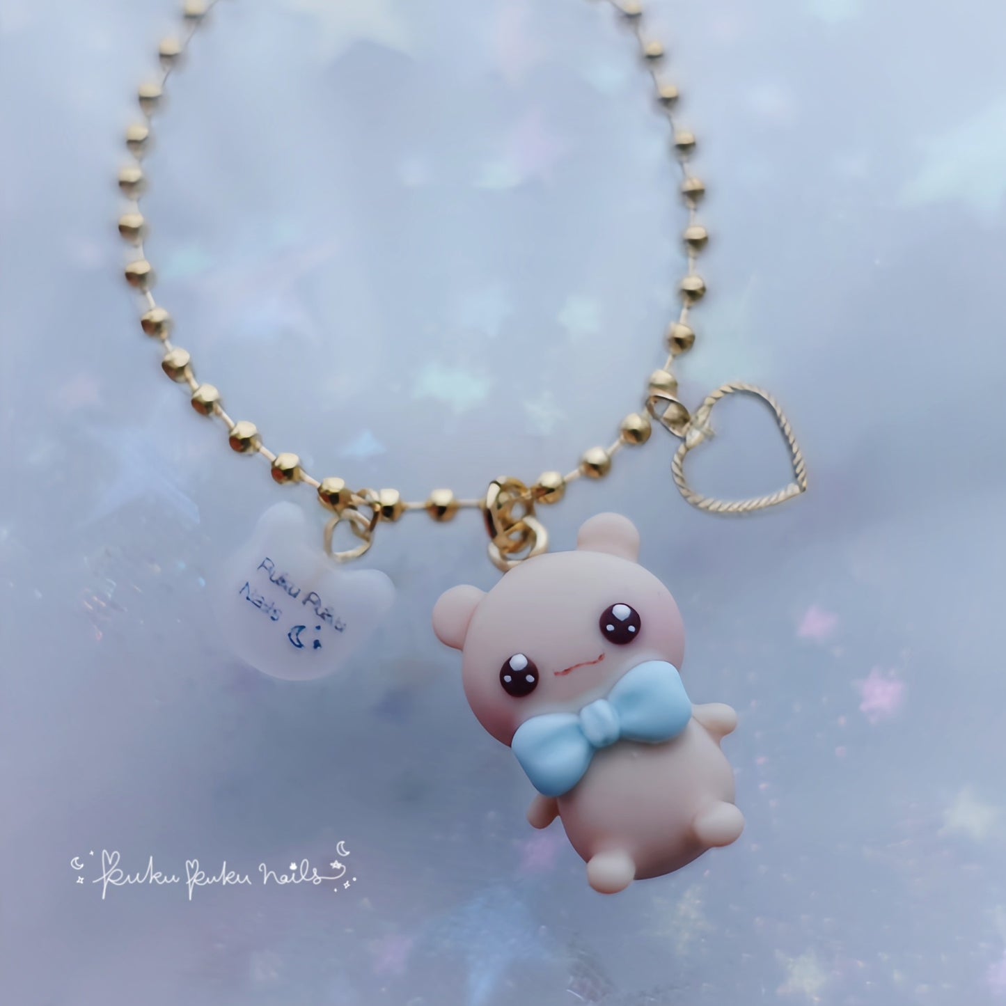 Puku-kuma Teddy Figure☆Blue