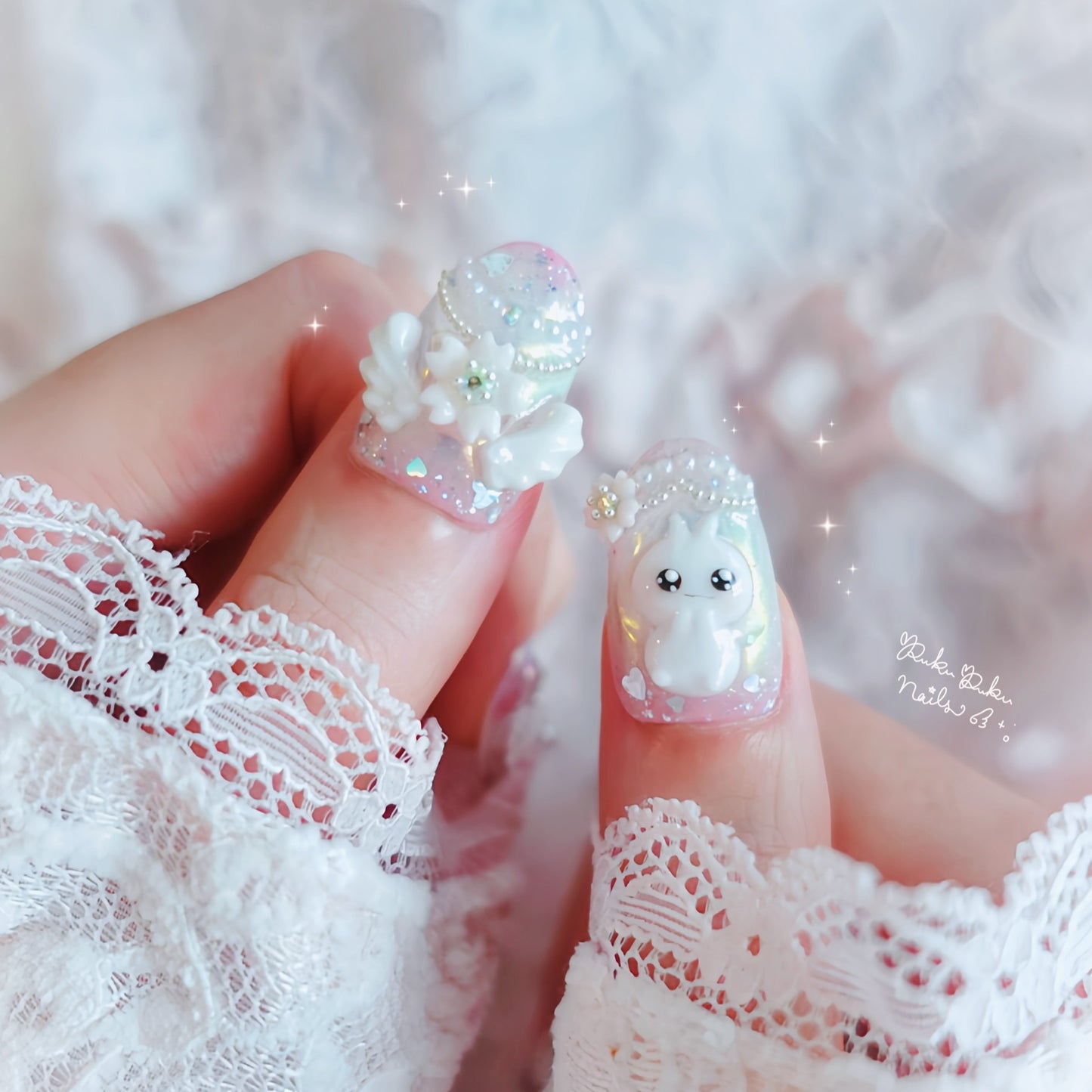 Sakura Angel Nails🌸🪽 ‧₊˚｡