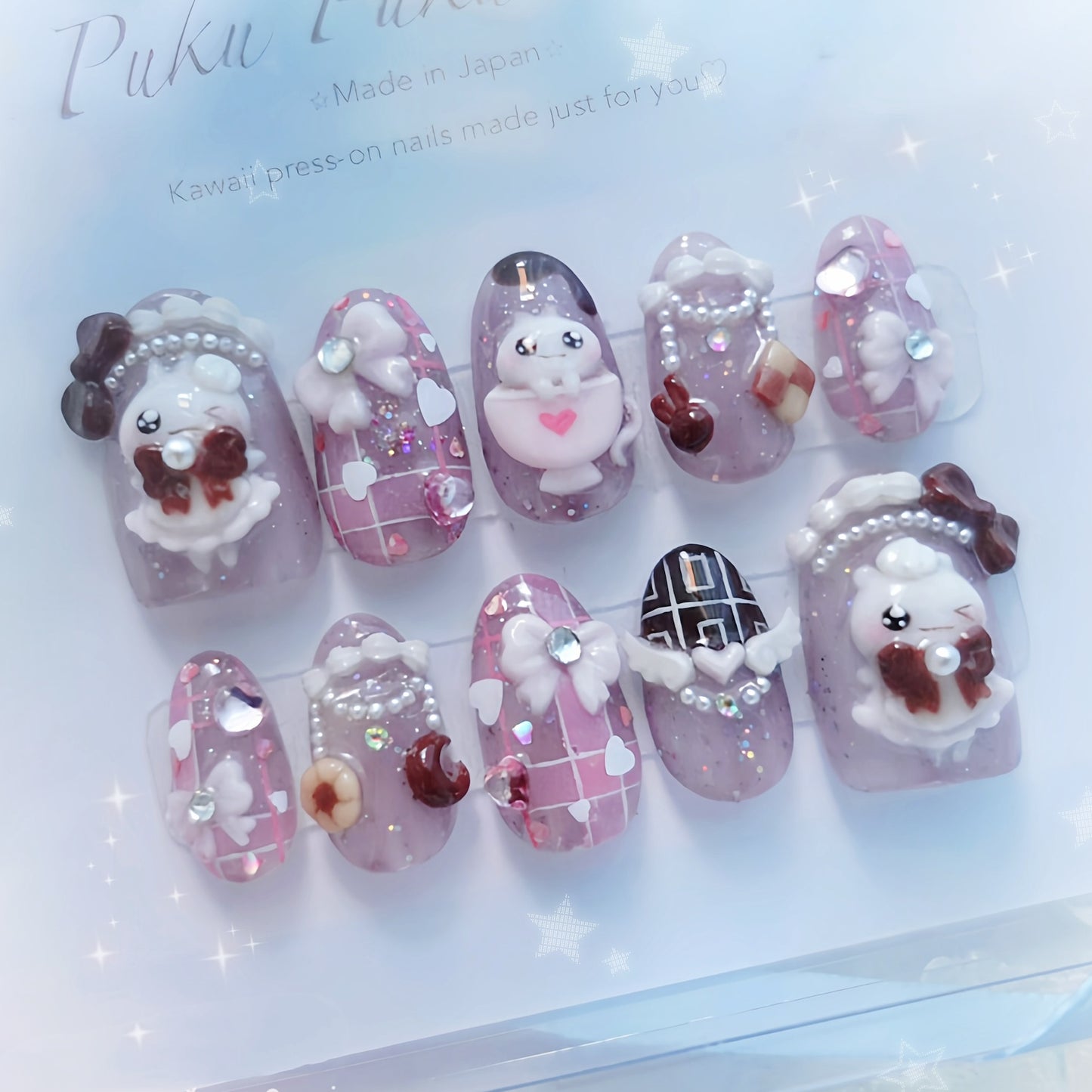 Sweet Chocolate Cafe Nails