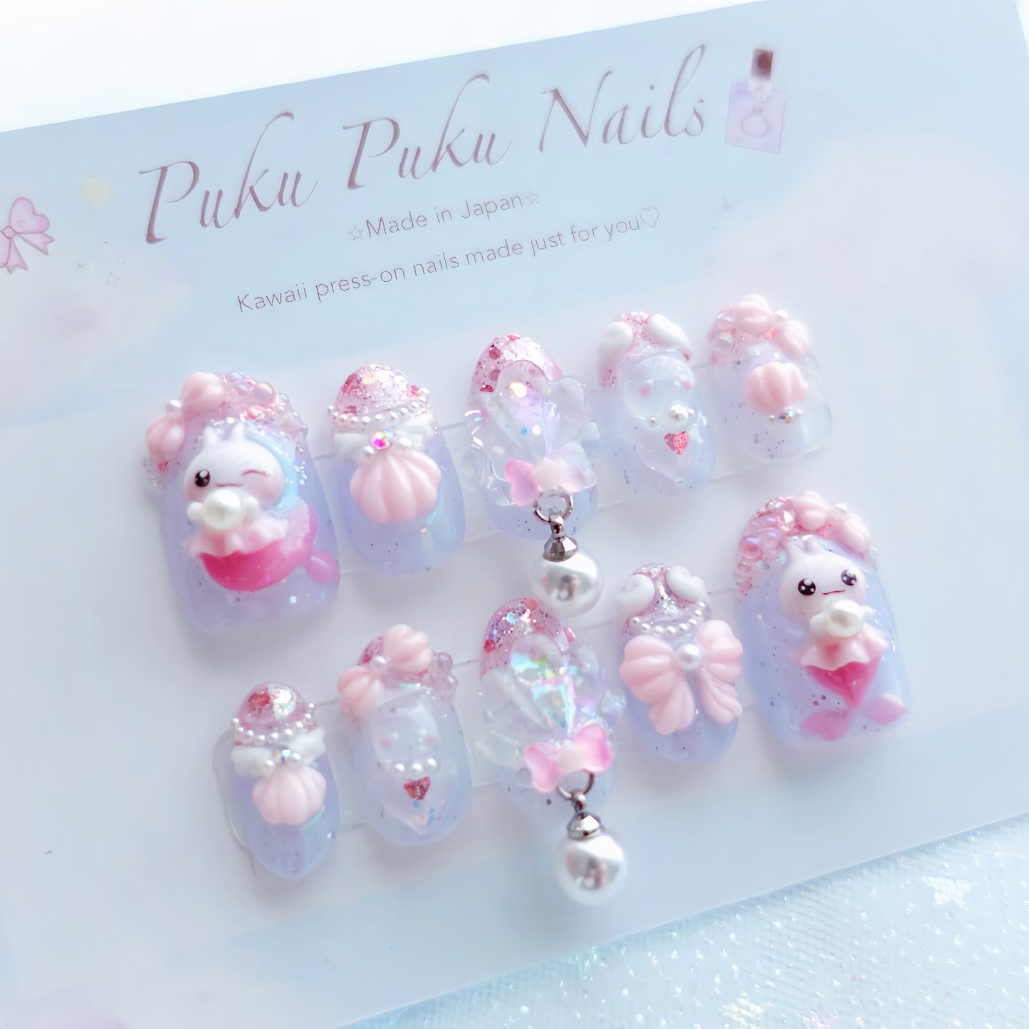 Summer Limited Design ☆Yumekawa Mermaid Princess Nails