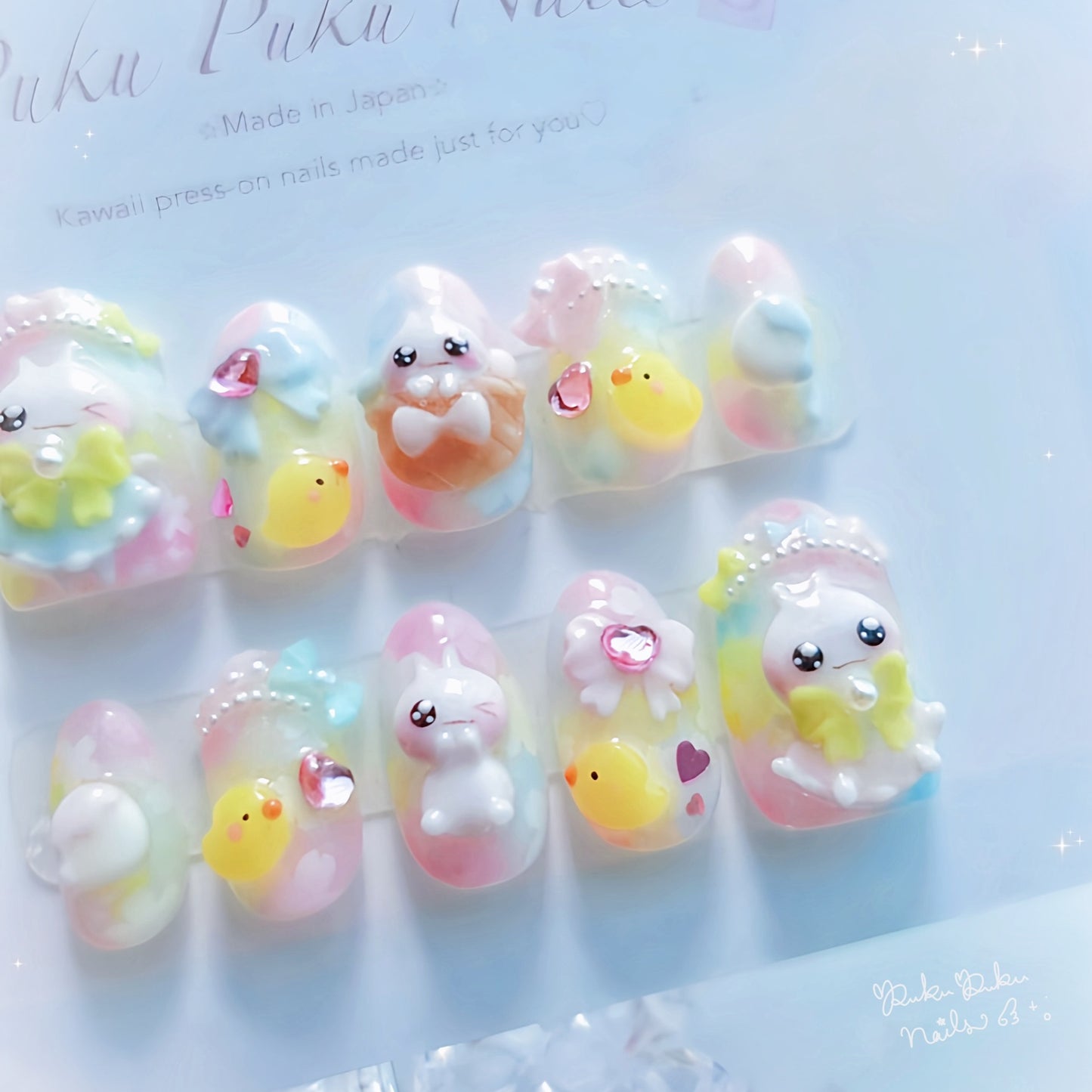 Kawaii Chick Nails🥚໒꒱ ‧₊˚｡Easter Limited🐣