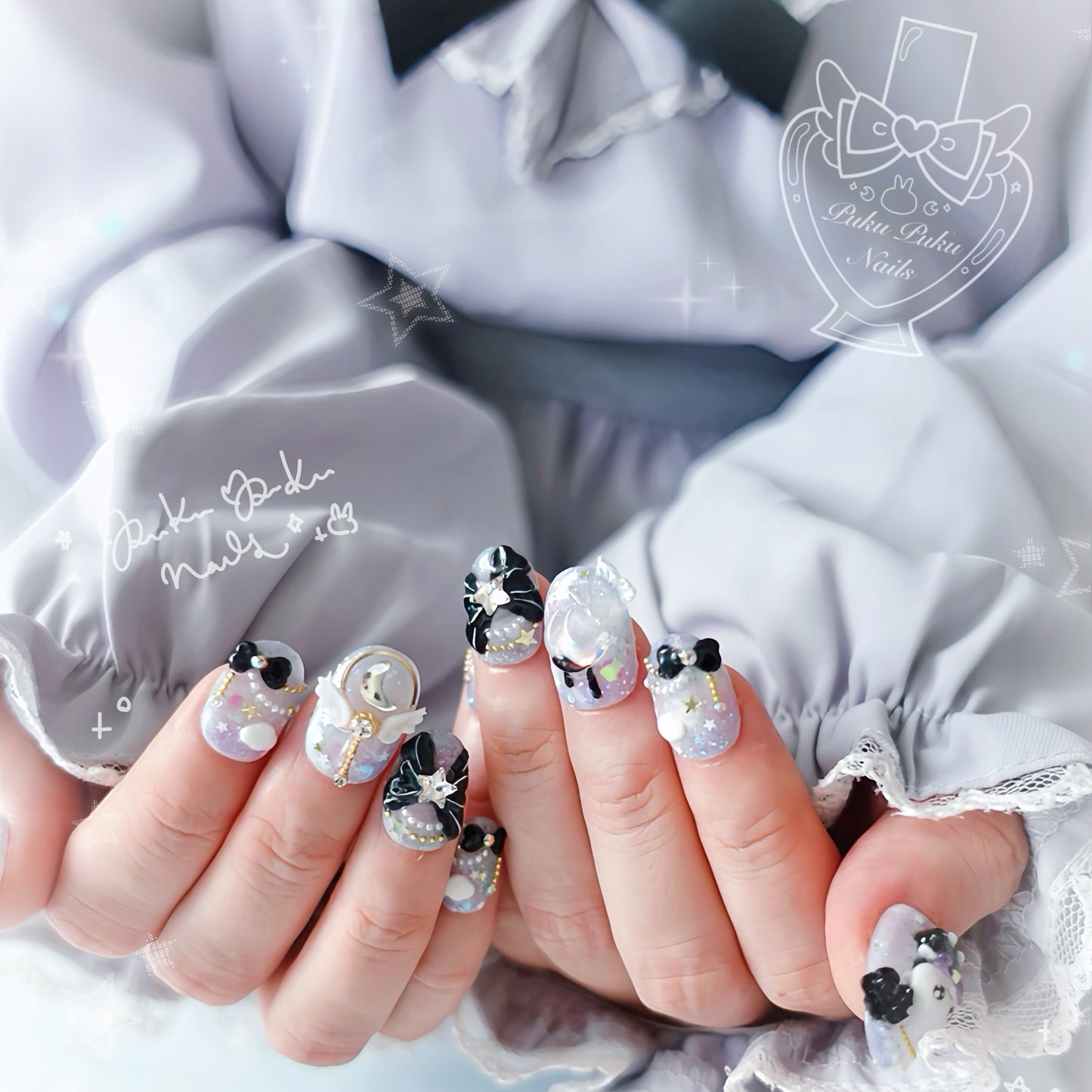Magical Night Sky Nails