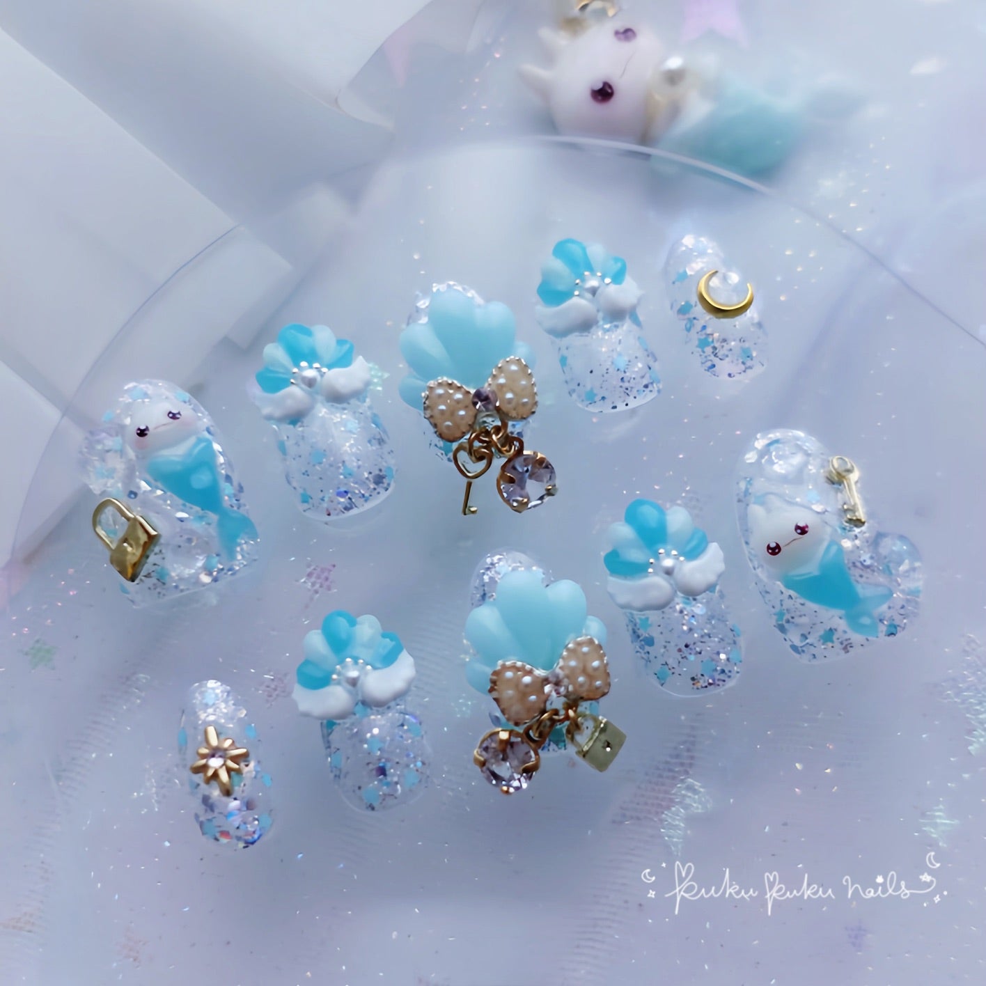 Summer Limited Design ☆ Mermaid Princess Nails