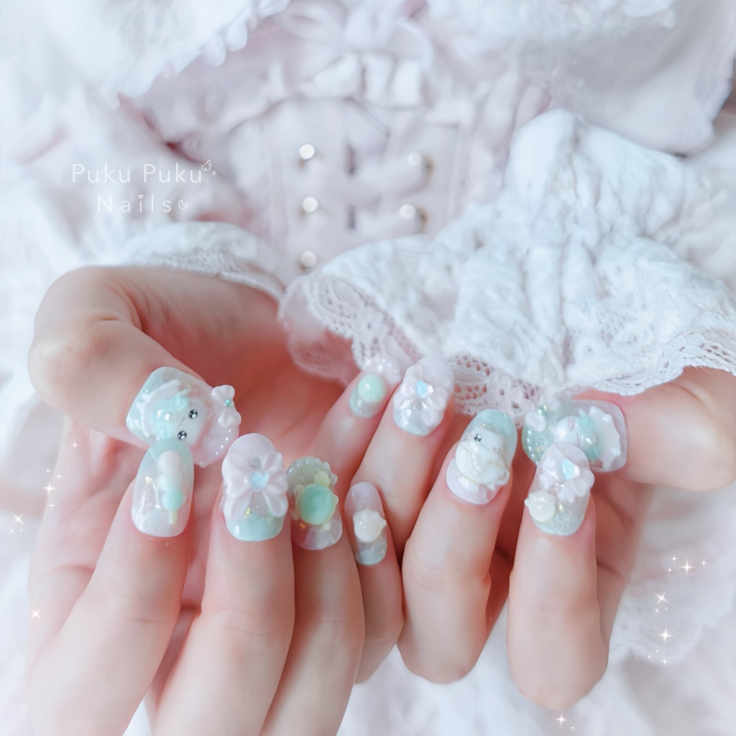 Sakura Matcha Harmony Nails🌸🍵