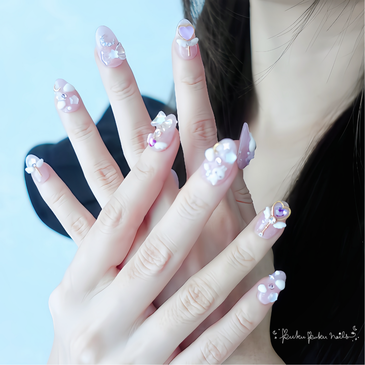 Purple Magical Nails