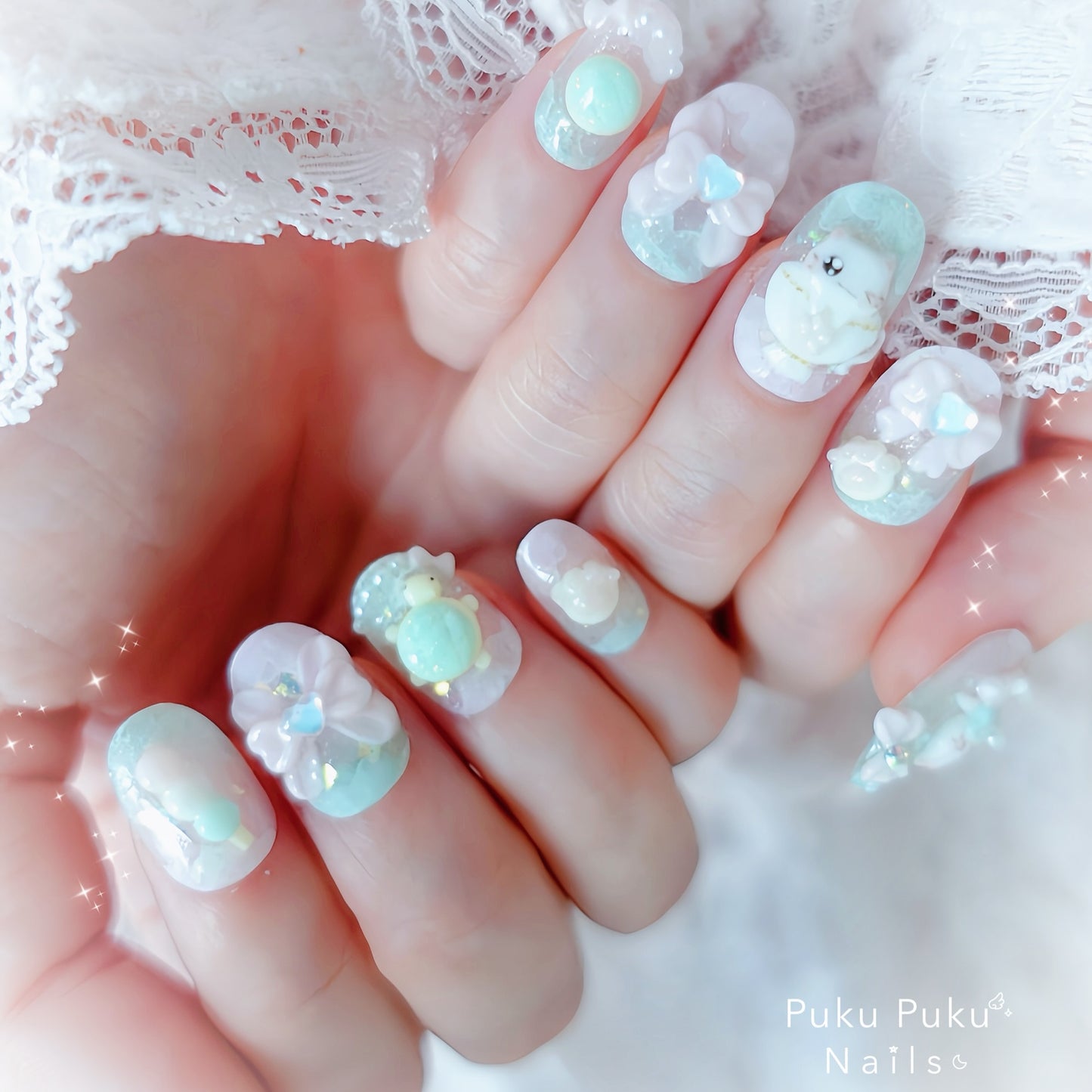 Sakura Matcha Harmony Nails🌸🍵