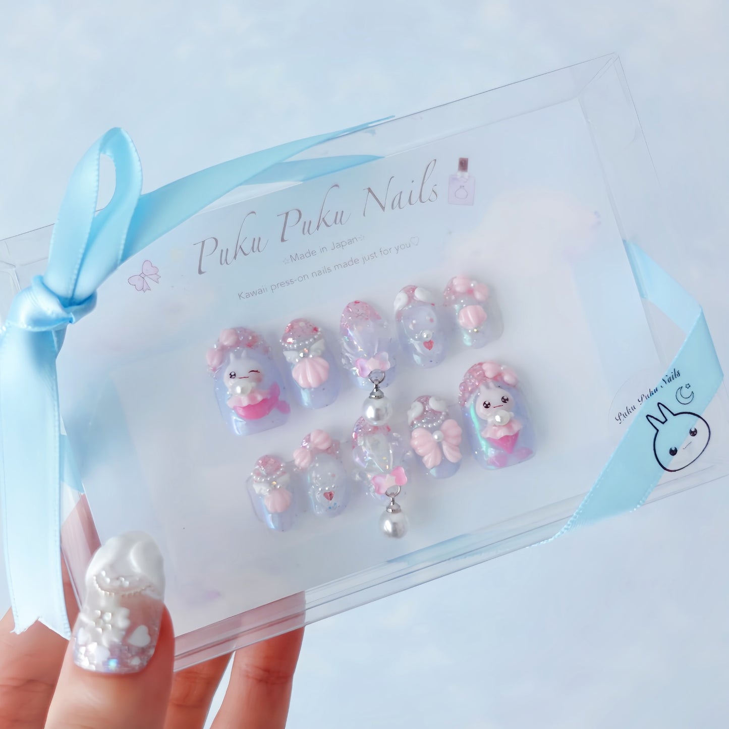 Summer Limited Design ☆Yumekawa Mermaid Princess Nails