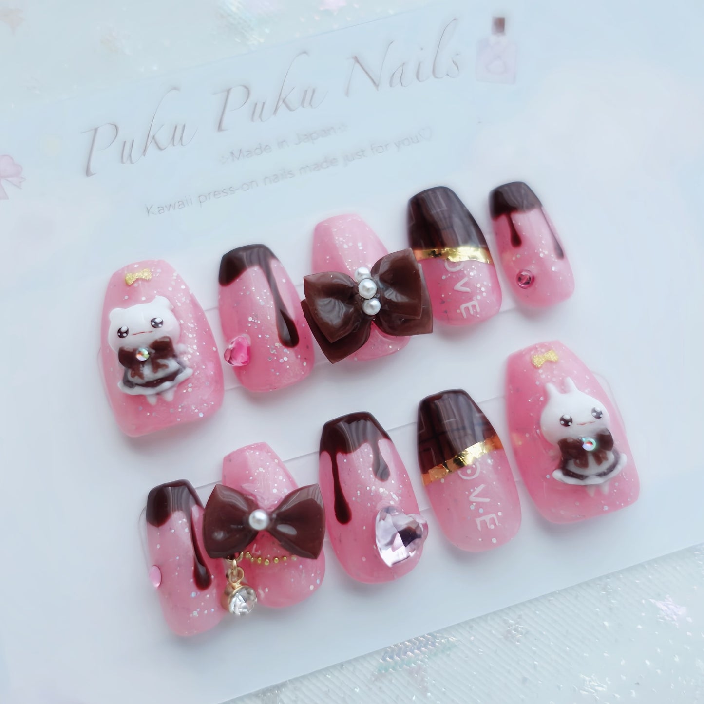 Valentine's  Day Limited Design ⭐︎ Melty Chocolate Nails