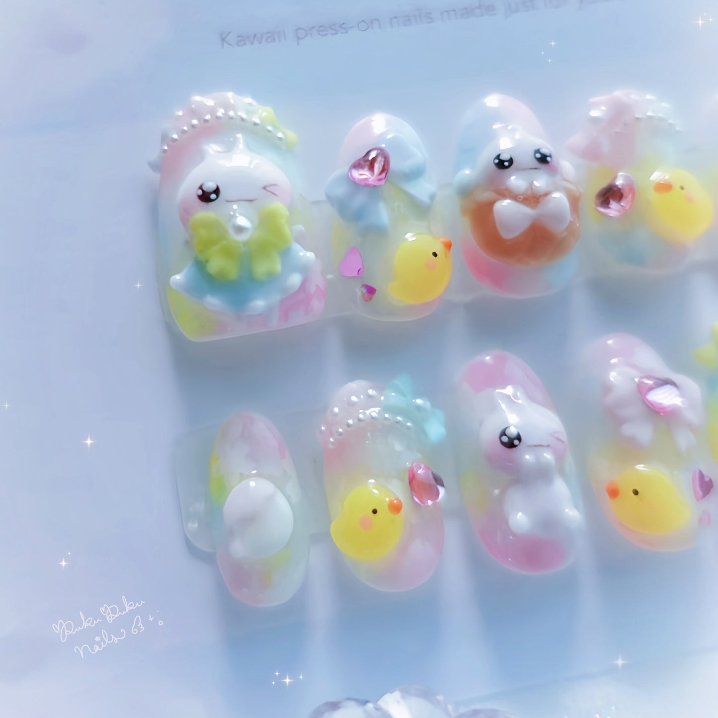 Kawaii Chick Nails🥚໒꒱ ‧₊˚｡Easter Limited🐣