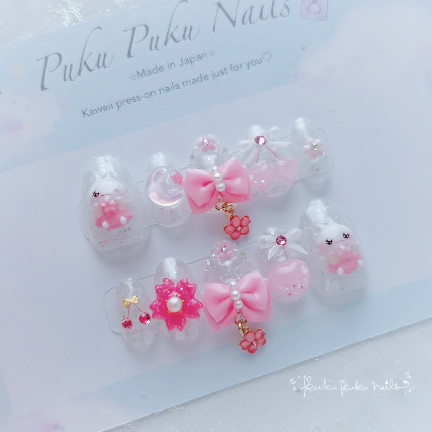 Spring Exclusive Design ⭐︎ Kira Kira Sakura Nails