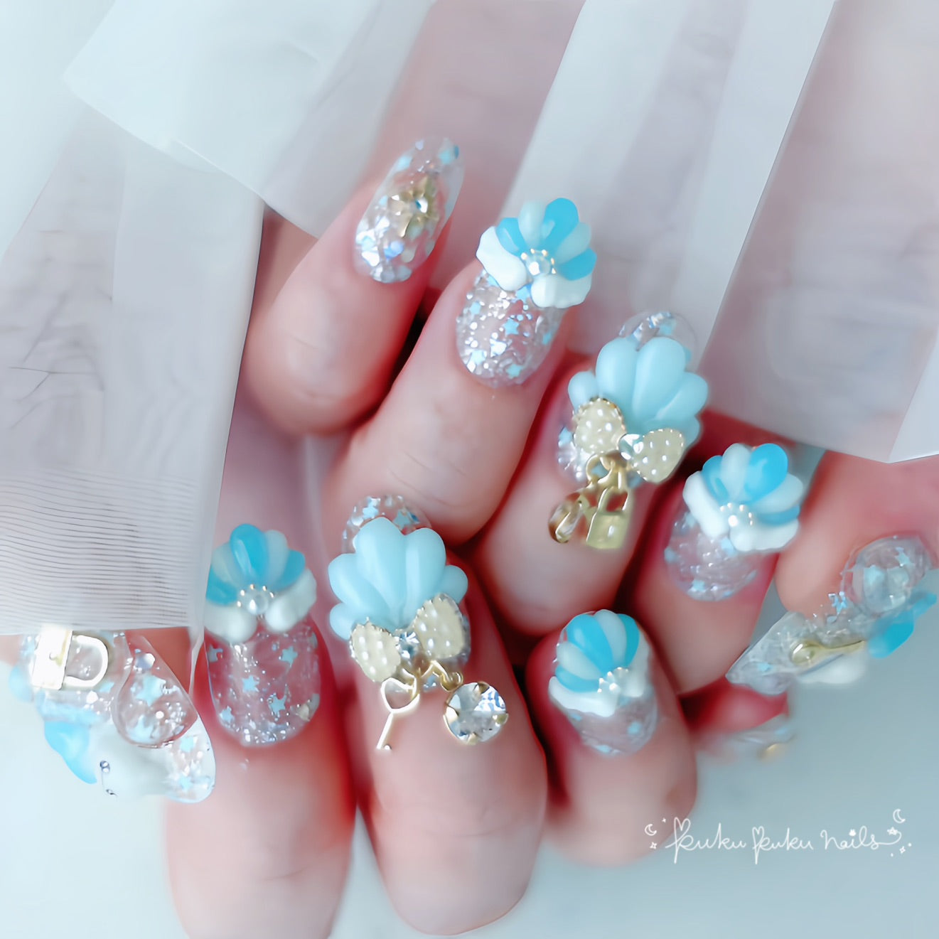 Summer Limited Design ☆ Mermaid Princess Nails