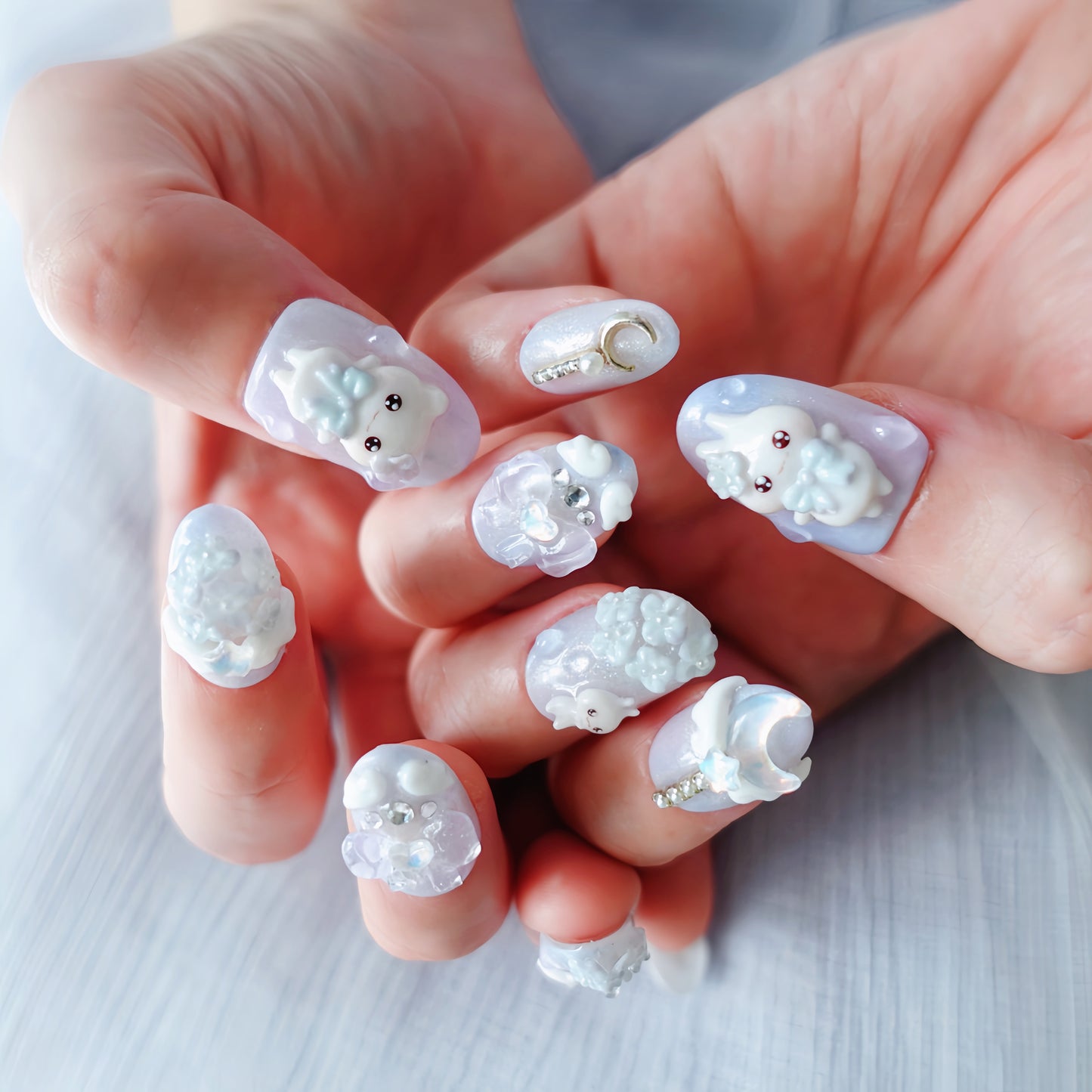 ⭐︎June Limited Design⭐︎ Magical Hydrangea Nails