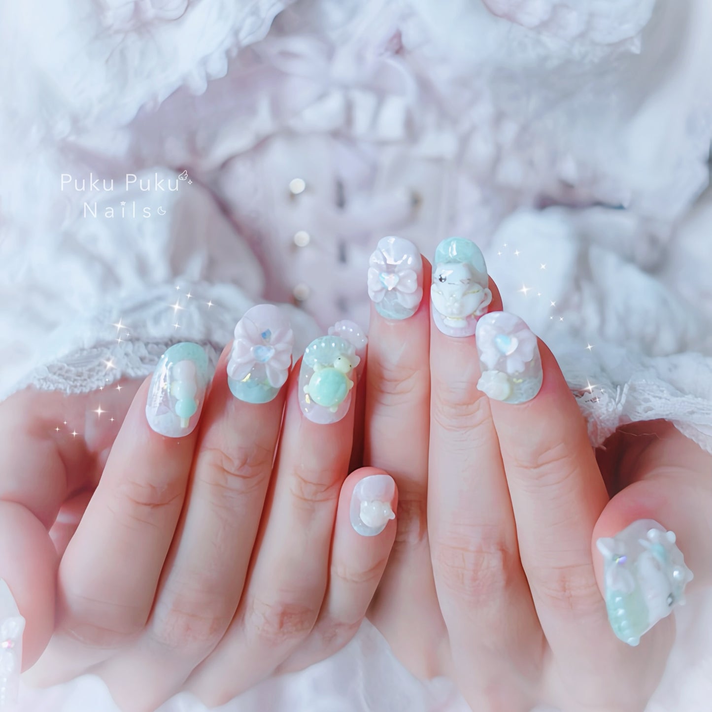 Sakura Matcha Harmony Nails🌸🍵