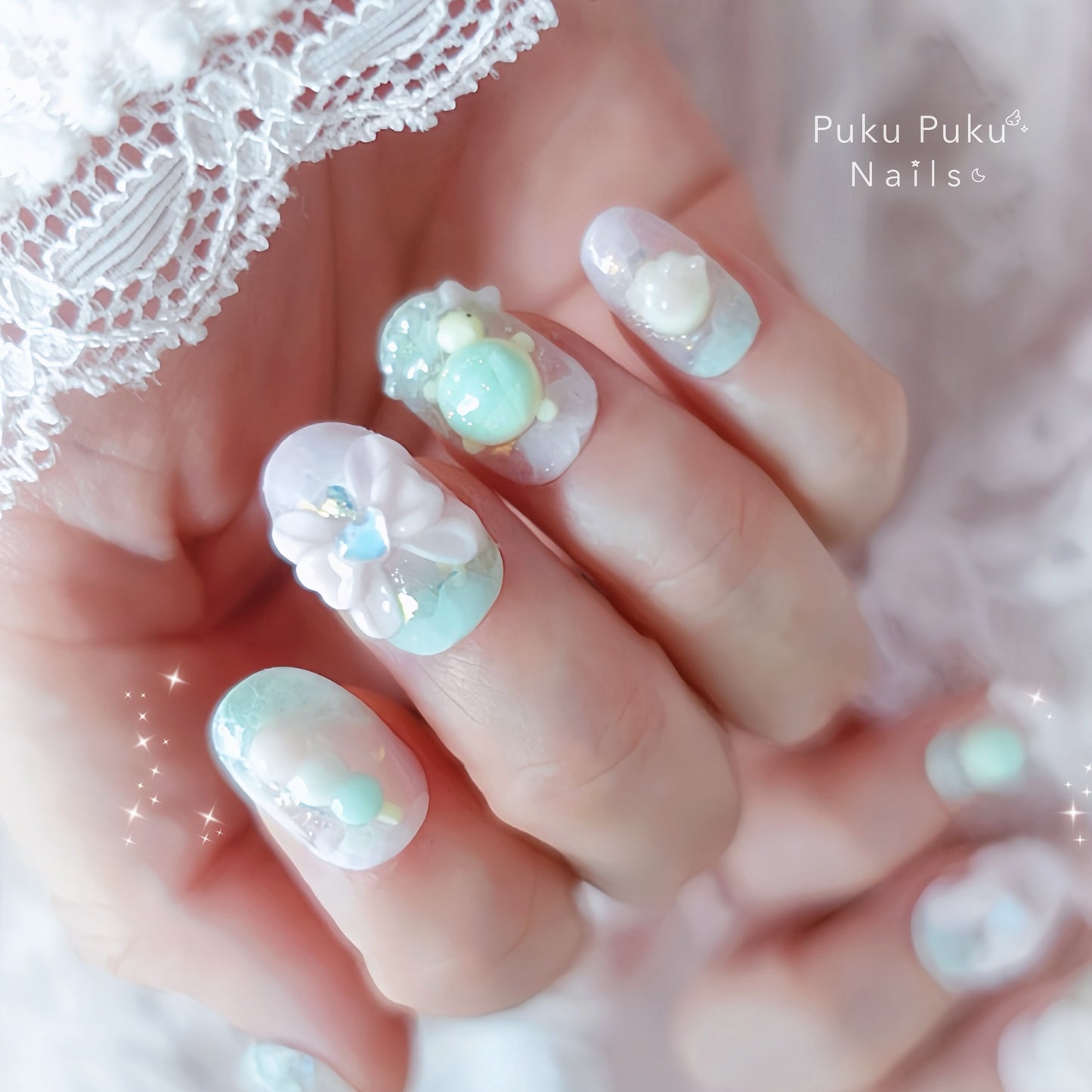 Sakura Matcha Harmony Nails🌸🍵