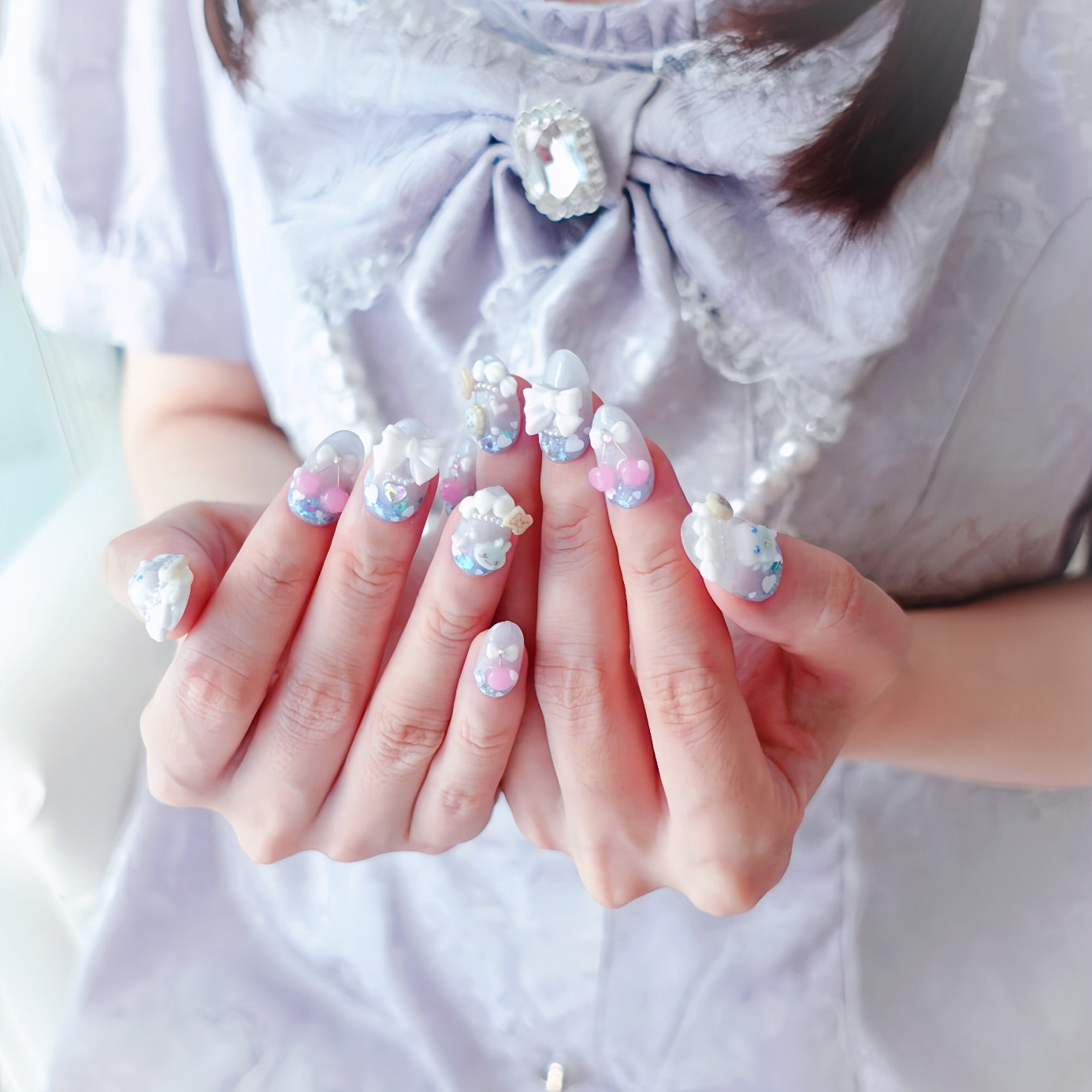 Creamy Soda Float Nails