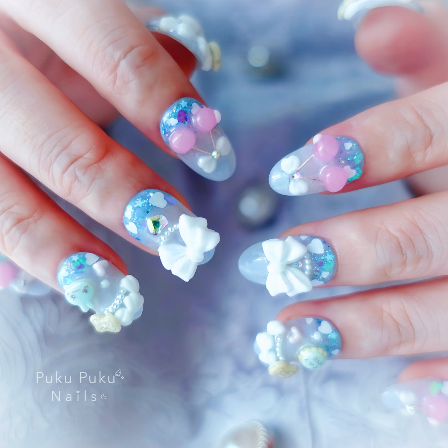 Creamy Soda Float Nails