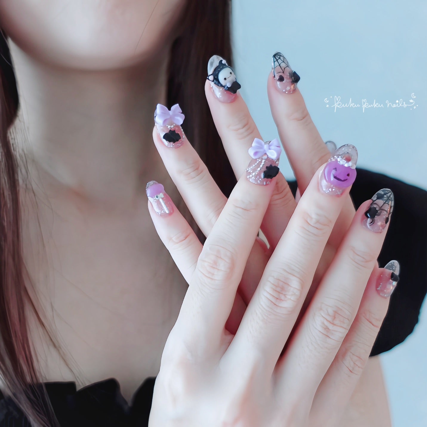 Halloween Limited Design ☆Kawaii Spider Nails