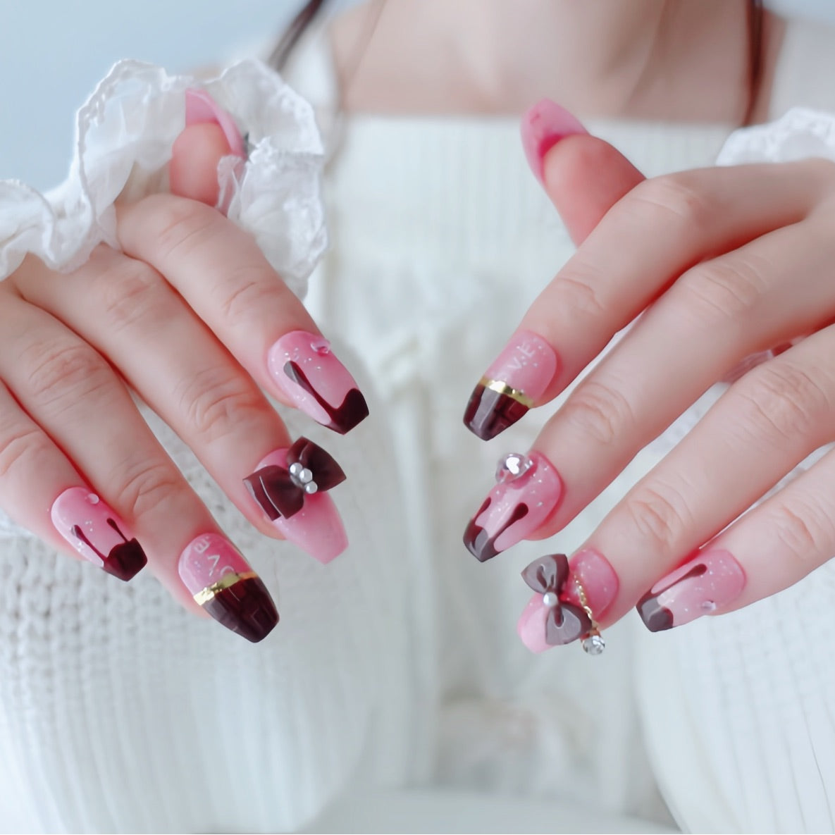Valentine's  Day Limited Design ⭐︎ Melty Chocolate Nails