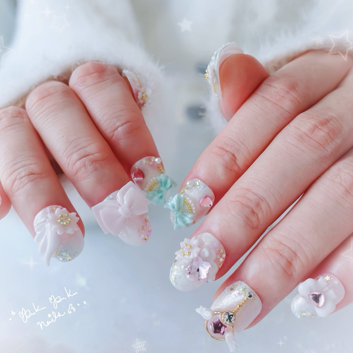 Sakura Magical Girl Nails