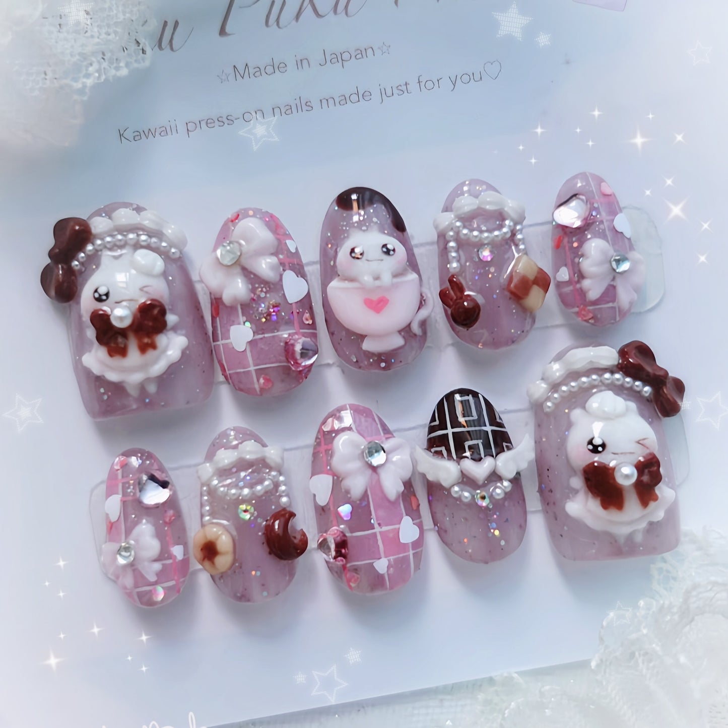 Sweet Chocolate Cafe Nails
