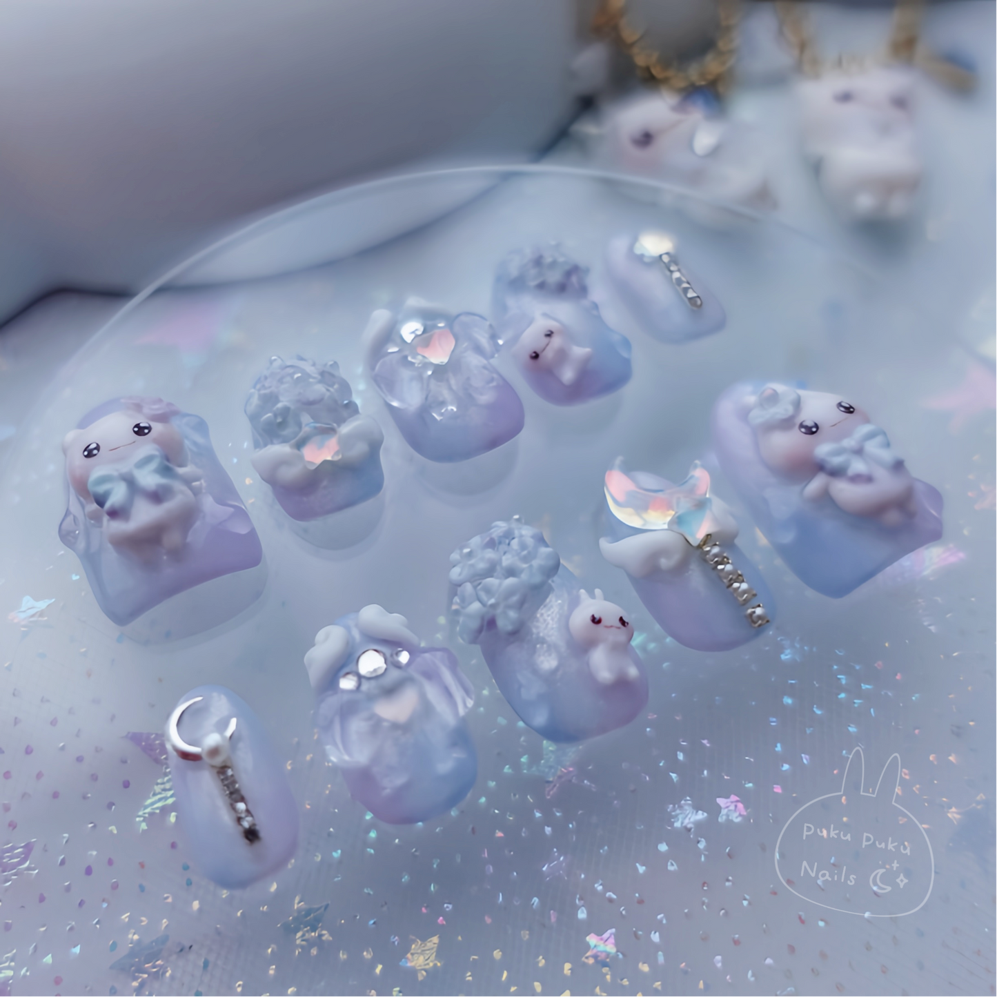 ⭐︎June Limited Design⭐︎ Magical Hydrangea Nails