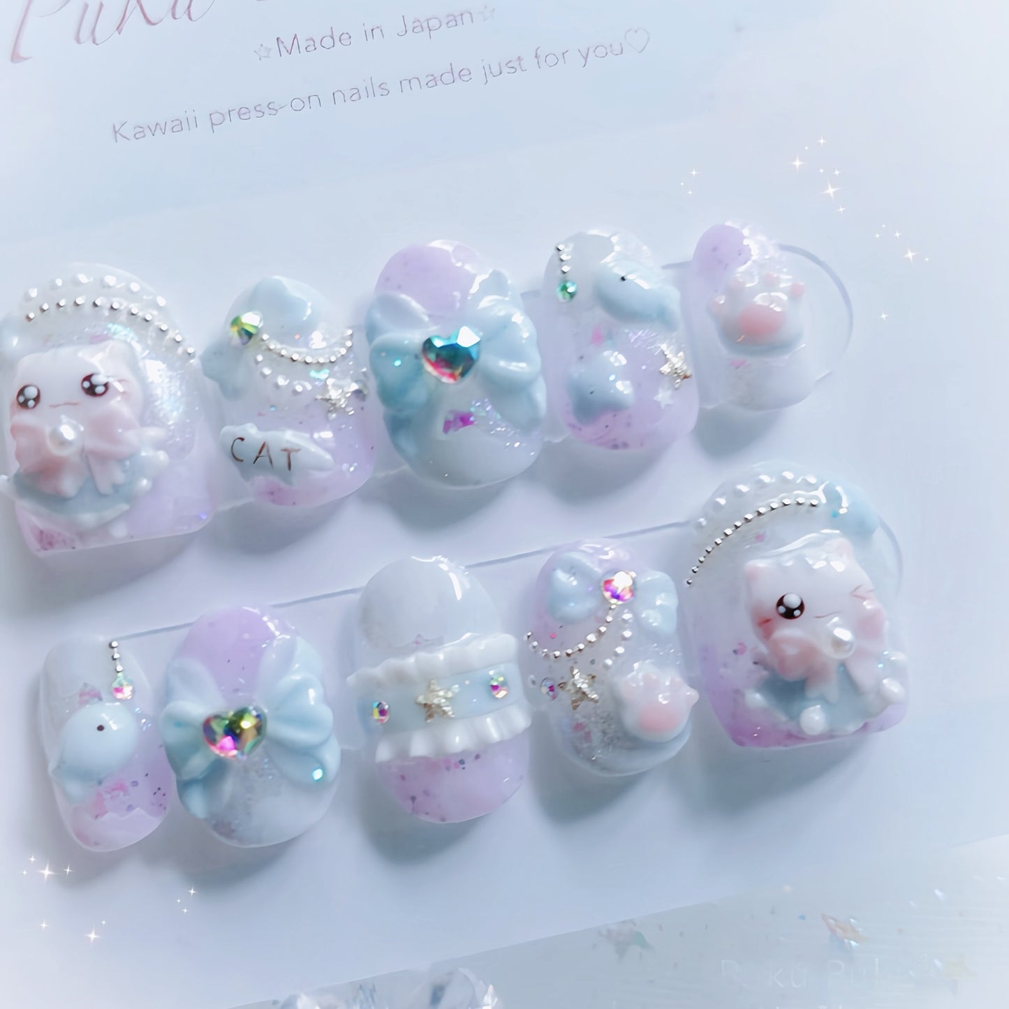 Yumekawa Kitty Nails🐈☁️