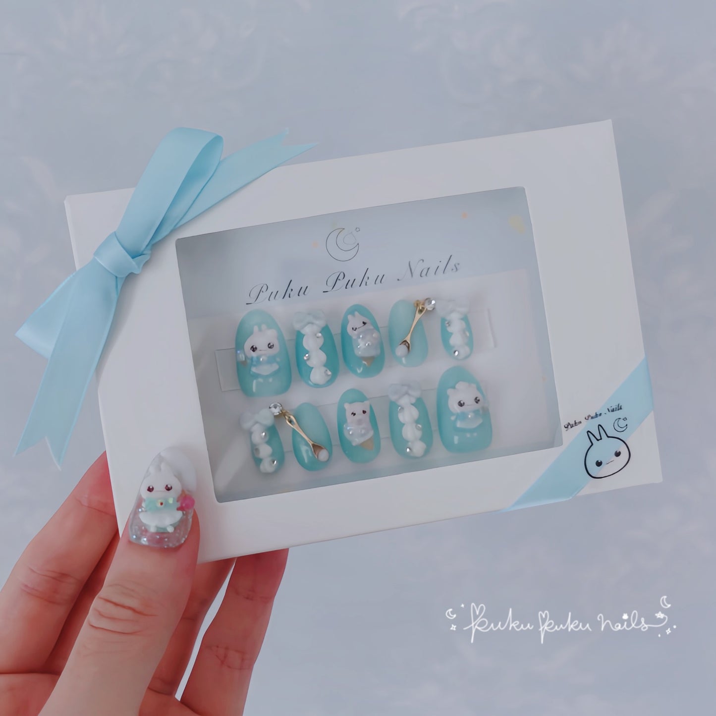 Kawaii Ice Cream Shop Nails