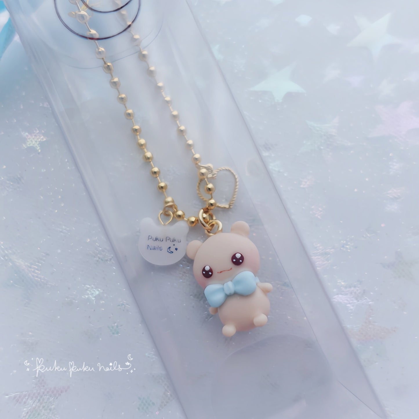 Puku-kuma Teddy Figure☆Blue