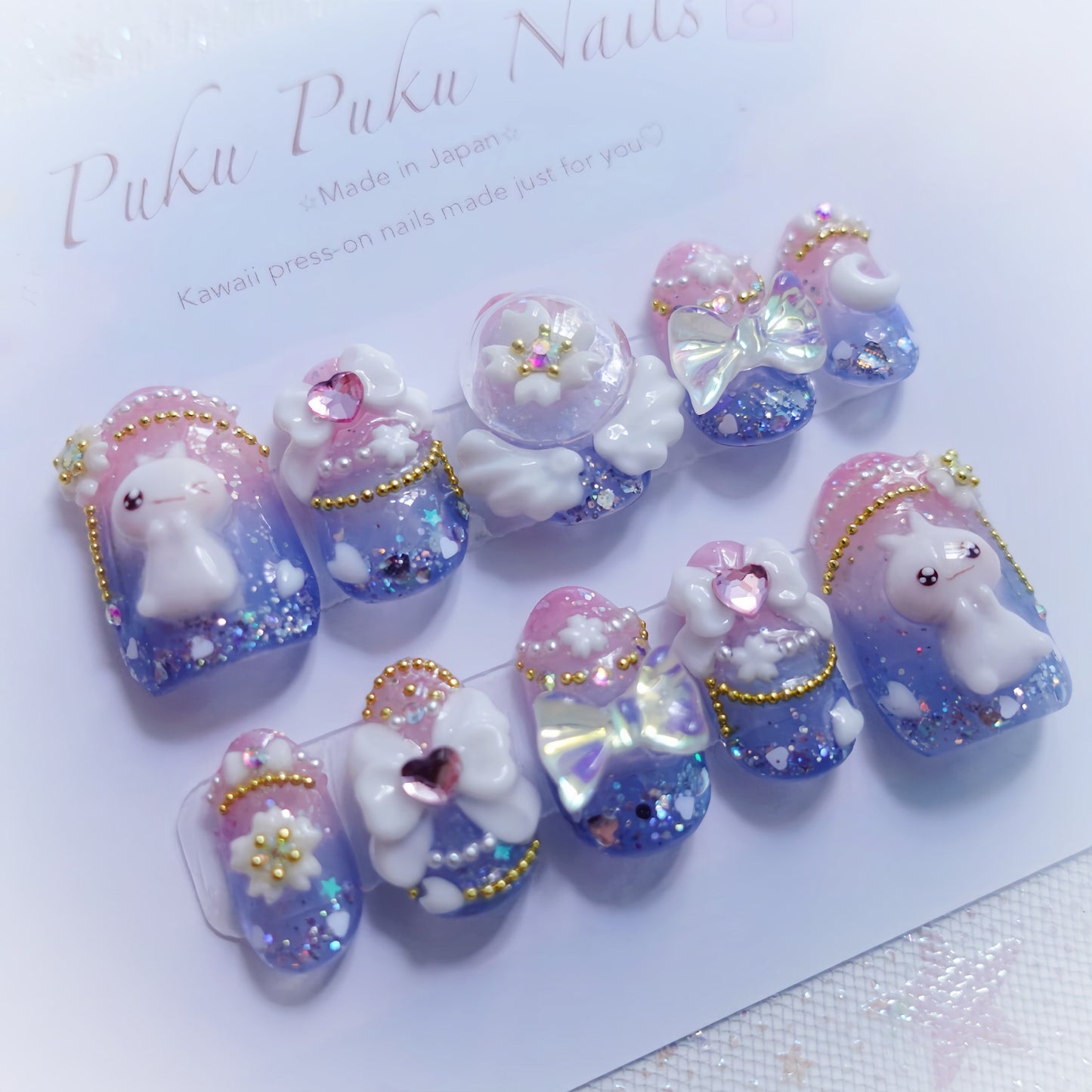 Magical Milky Sky Nails