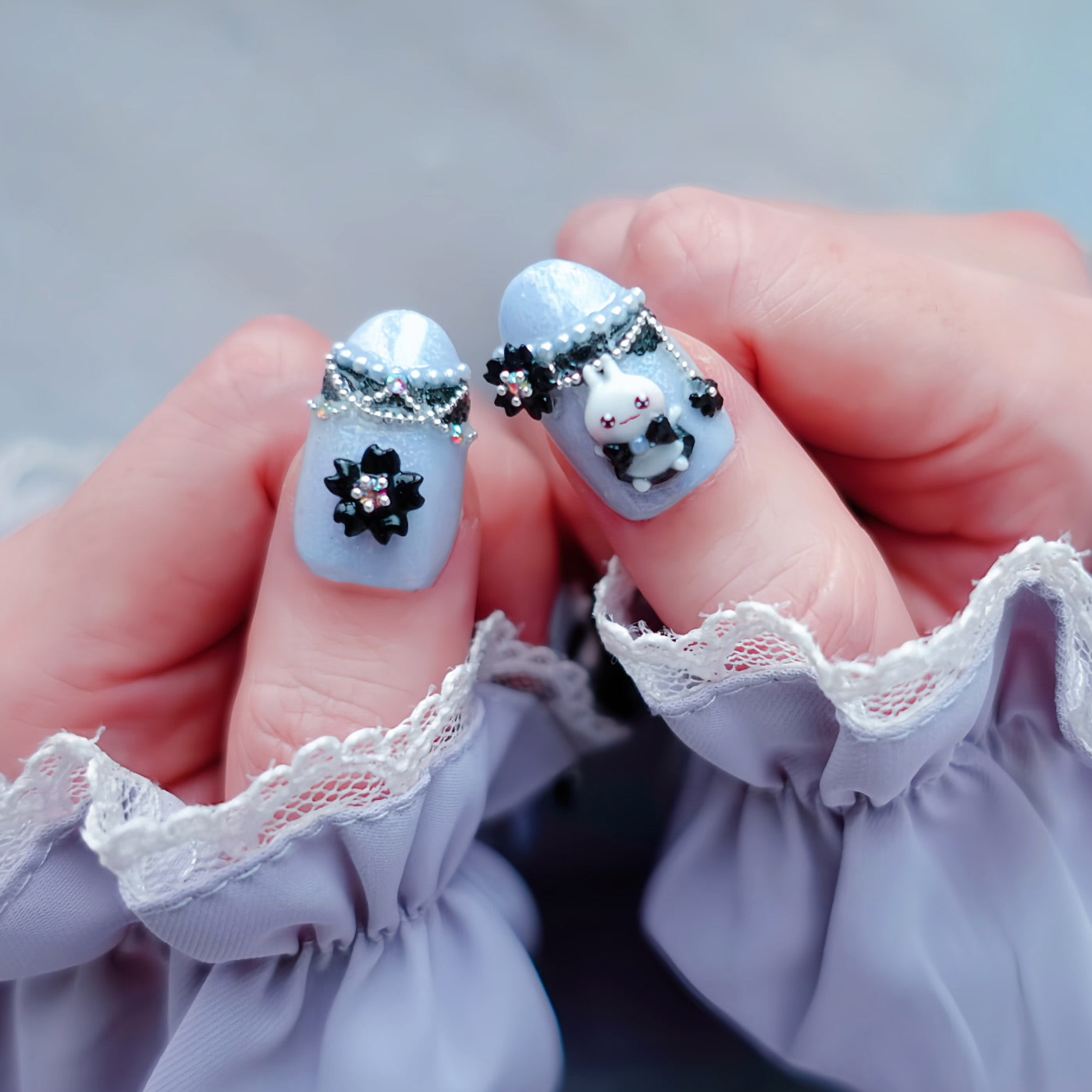 Kira Kira Gothic Lolita Nails