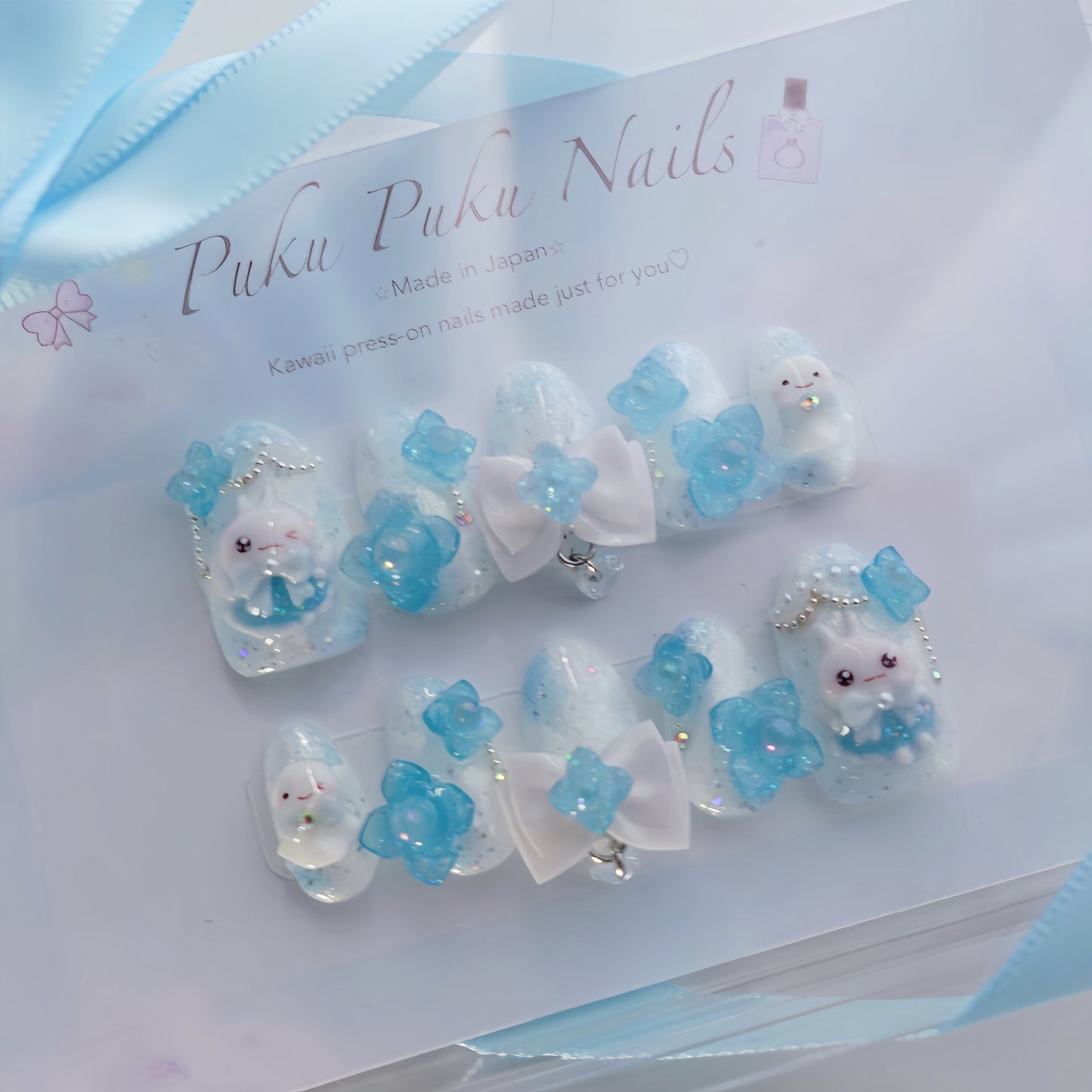June Limited Design ☆ Hime Hydrangea Nails